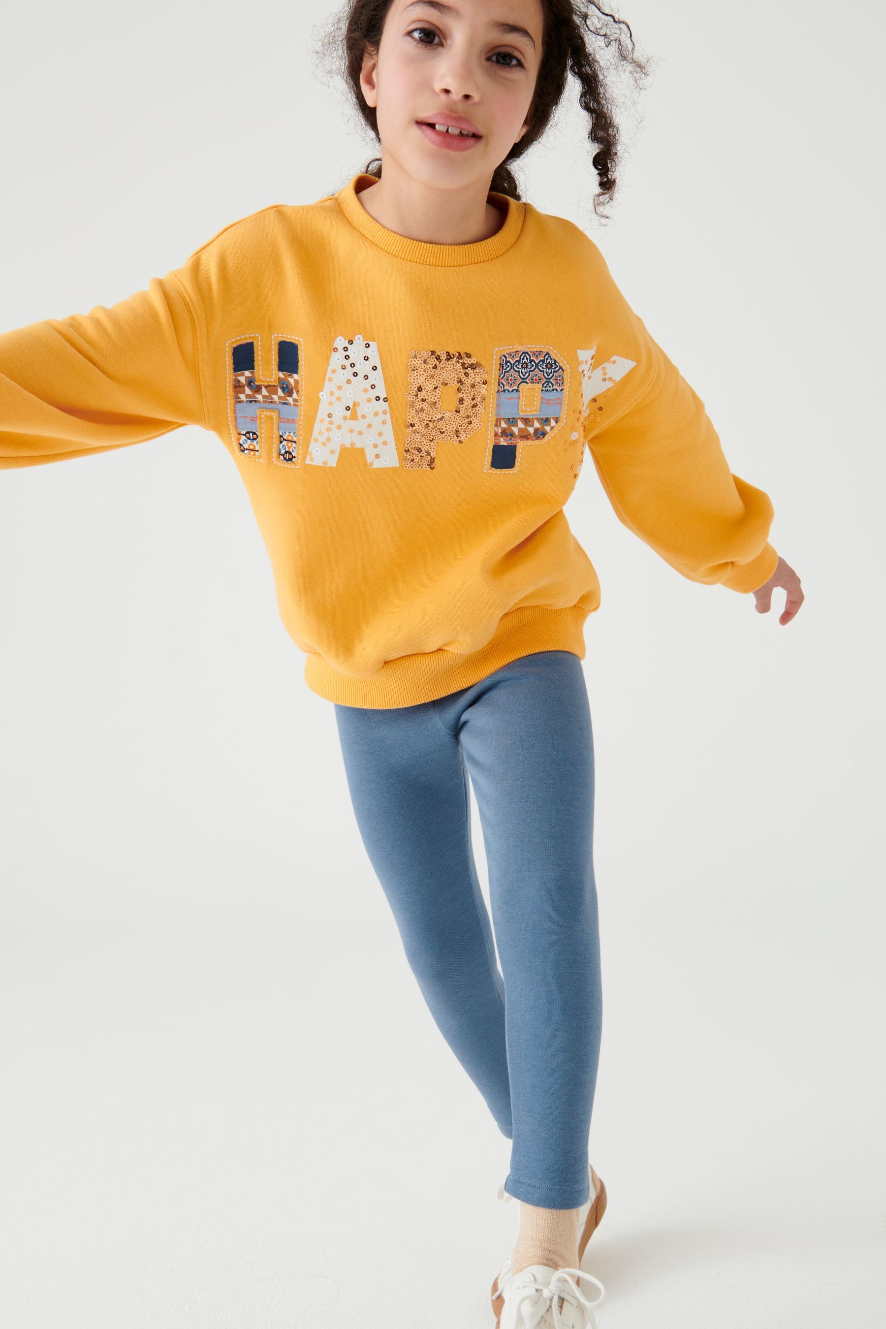 Blue Cosy Fleece Lined Leggings (3-16yrs)