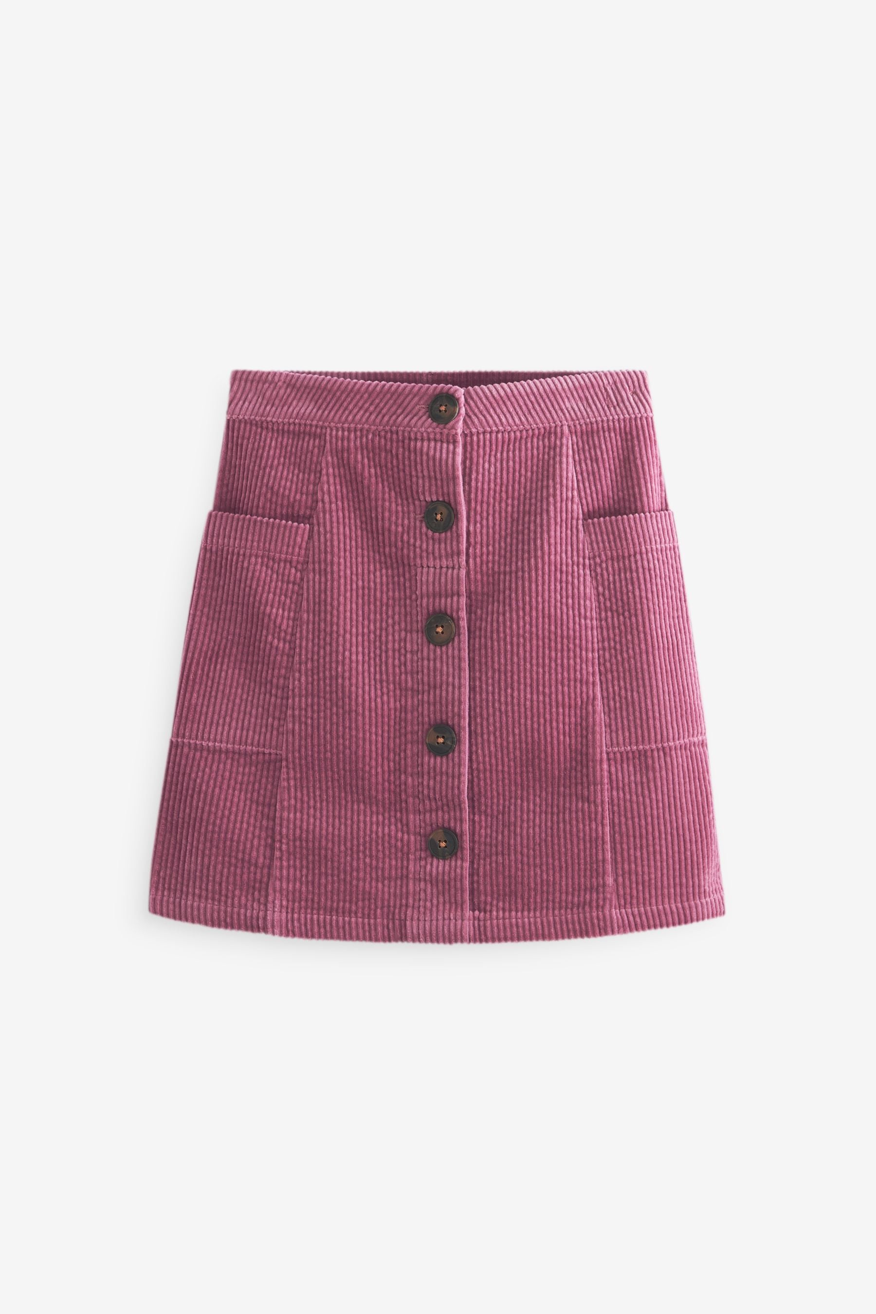 Lilac Purple Button Through Cord Skirt (3-16yrs)