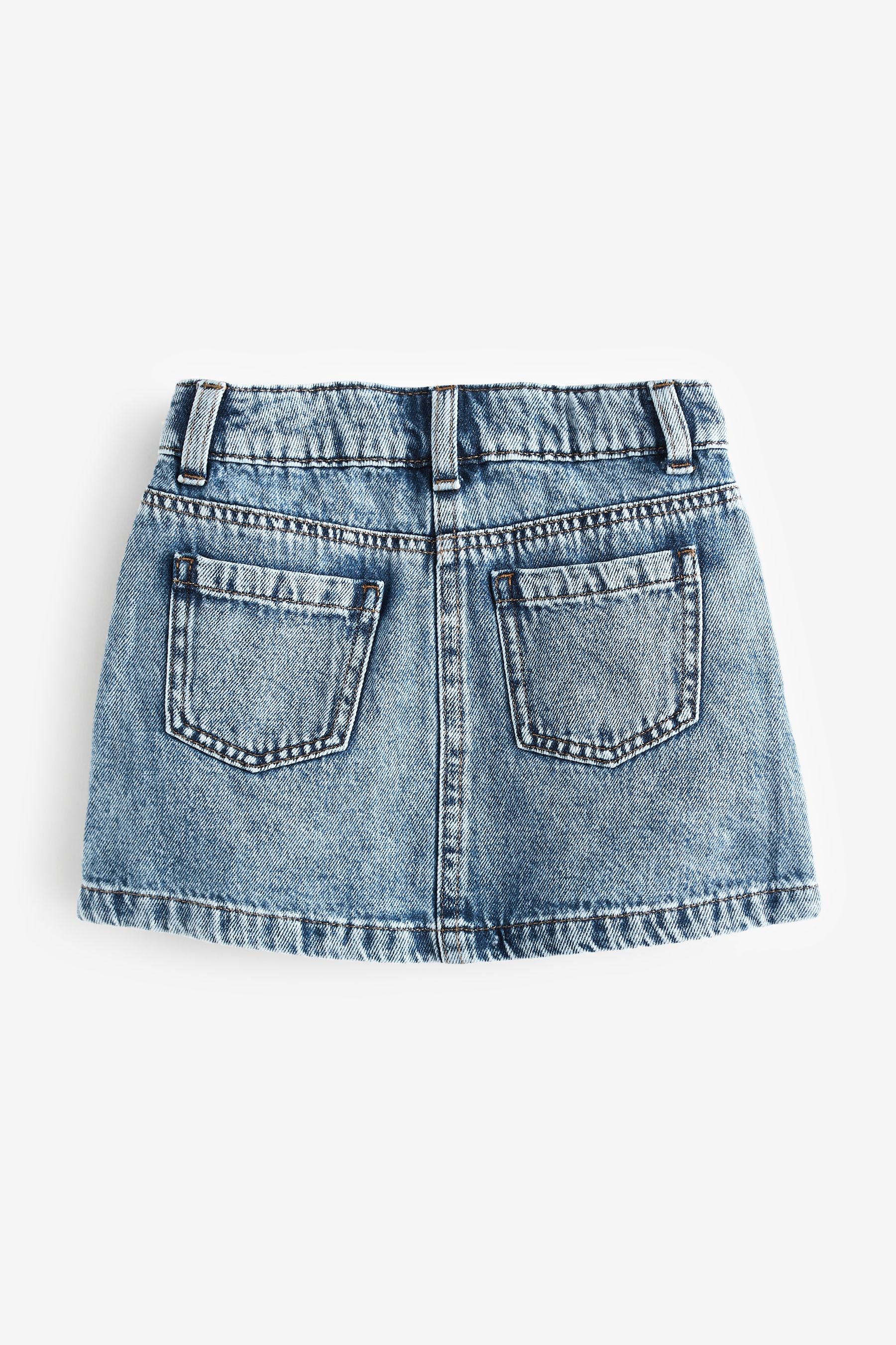 Mid Blue Denim Western Skirt (3-16yrs)