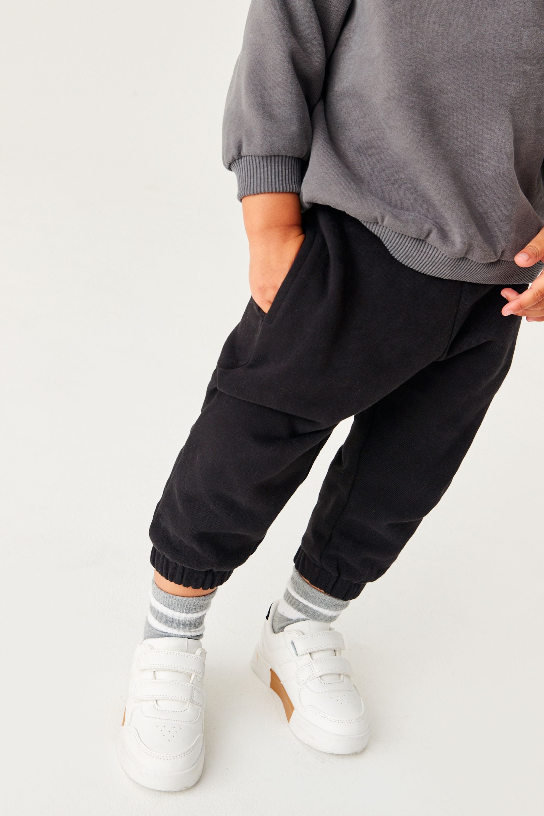 Charcoal Grey Oversized Sweatshirt And Joggers Set (3mths-7yrs)