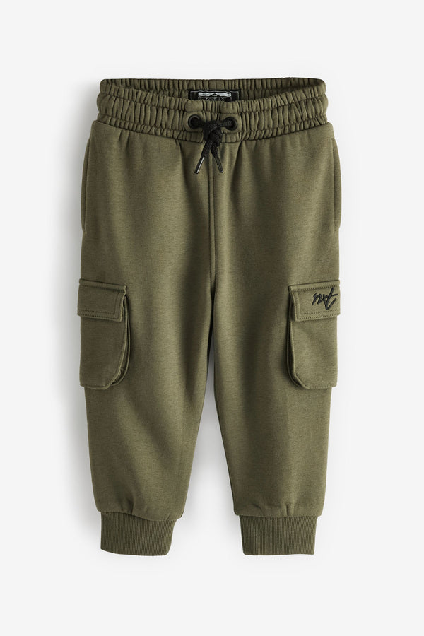 Khaki Green Jersey Utility Joggers (3mths-7yrs)