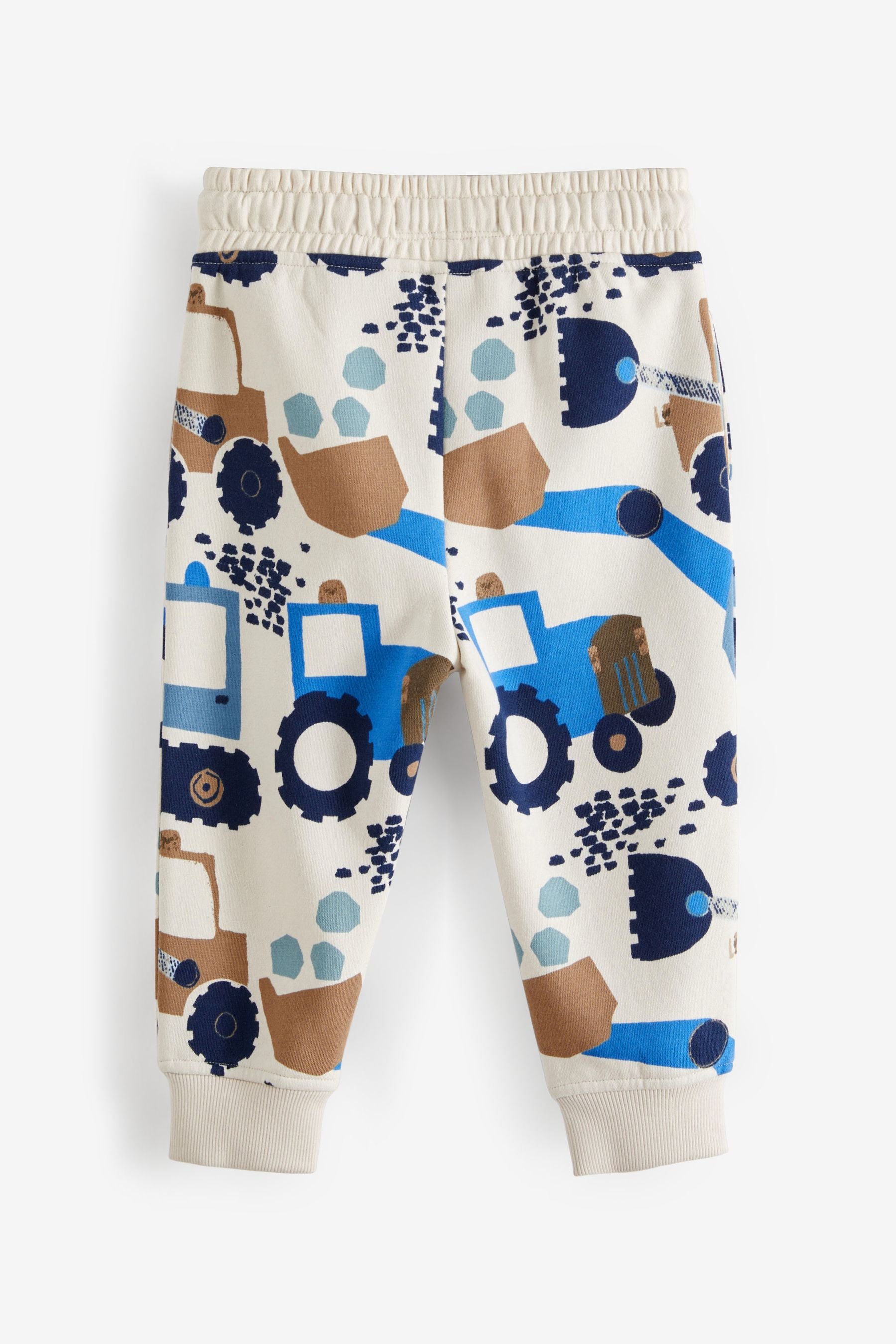 White/Blue Digger Jersey Joggers (3mths-7yrs)