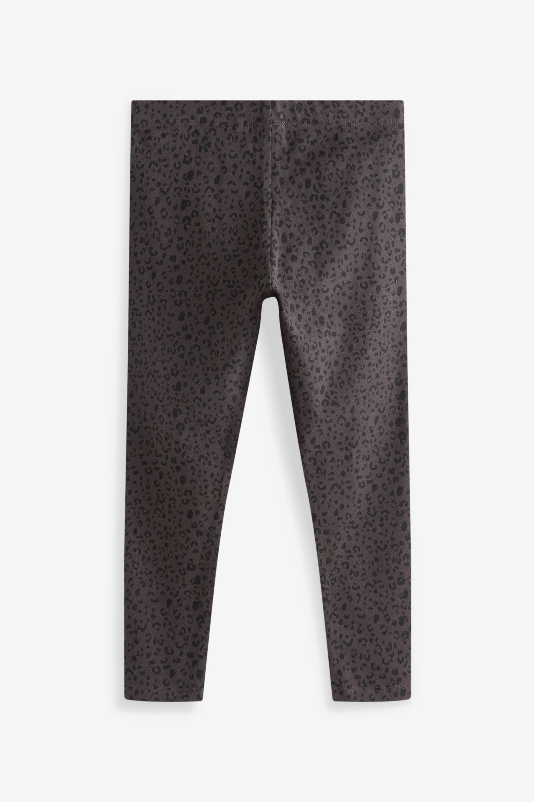 Black and Charcoal Grey Animal Print Leggings (3-16yrs)