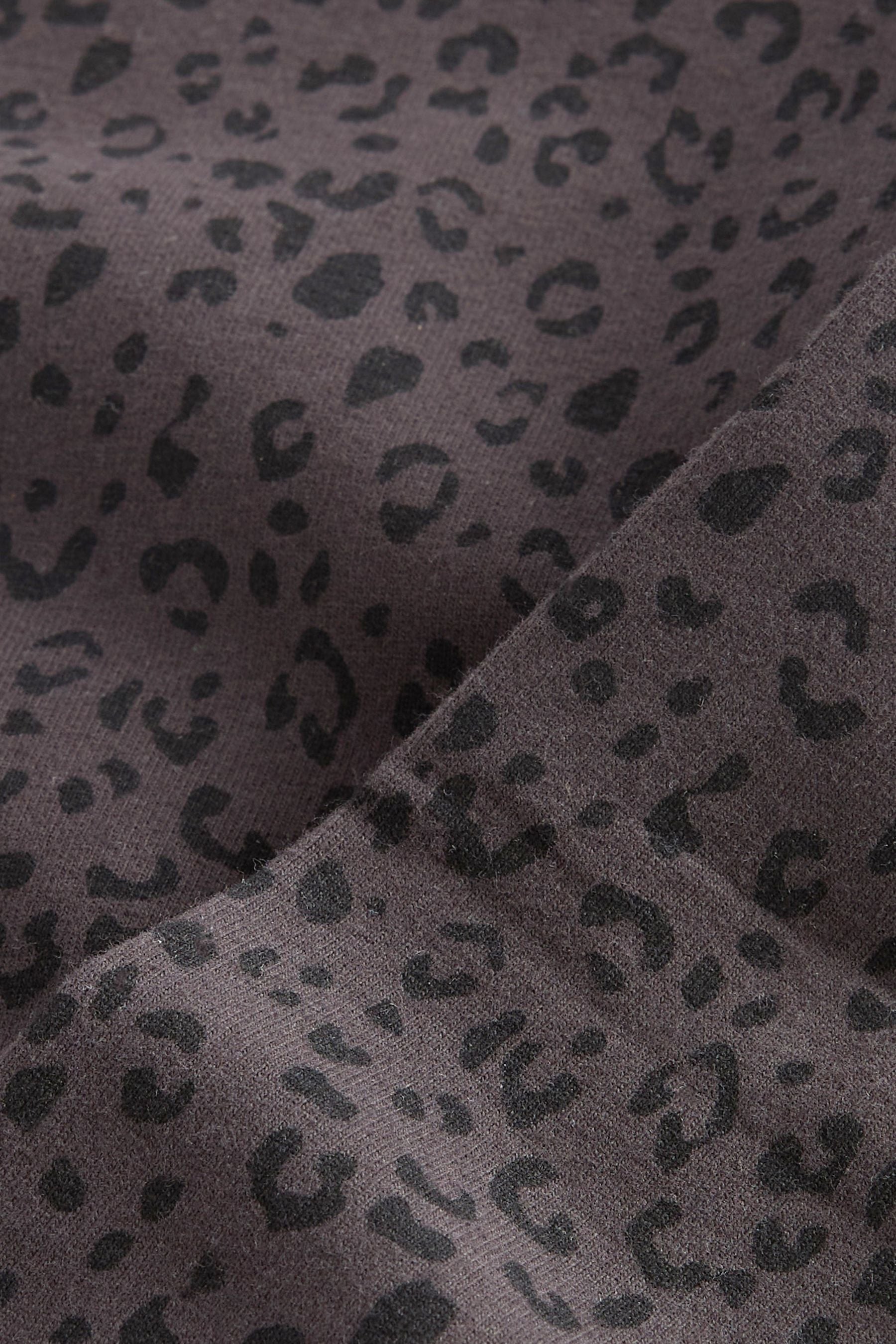 Black and Charcoal Grey Animal Print Leggings (3-16yrs)