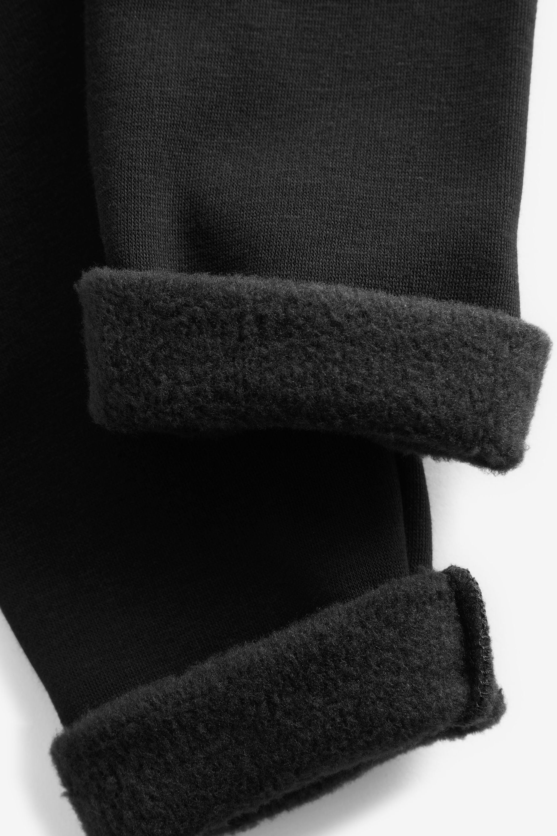 Black Cosy Fleece Lined Leggings (3-16yrs)