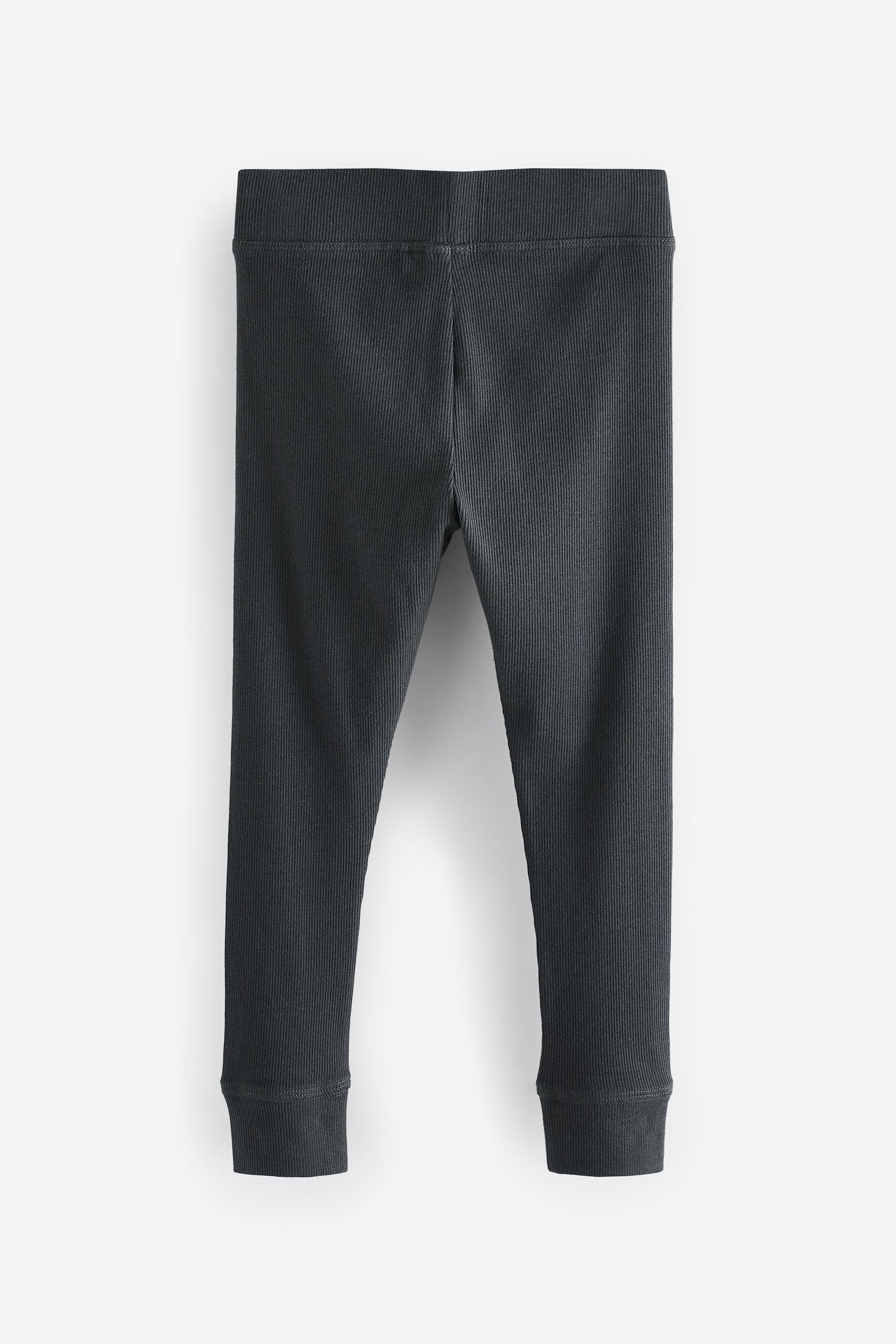 Charcoal Grey Ribbed Leggings (3-16yrs)