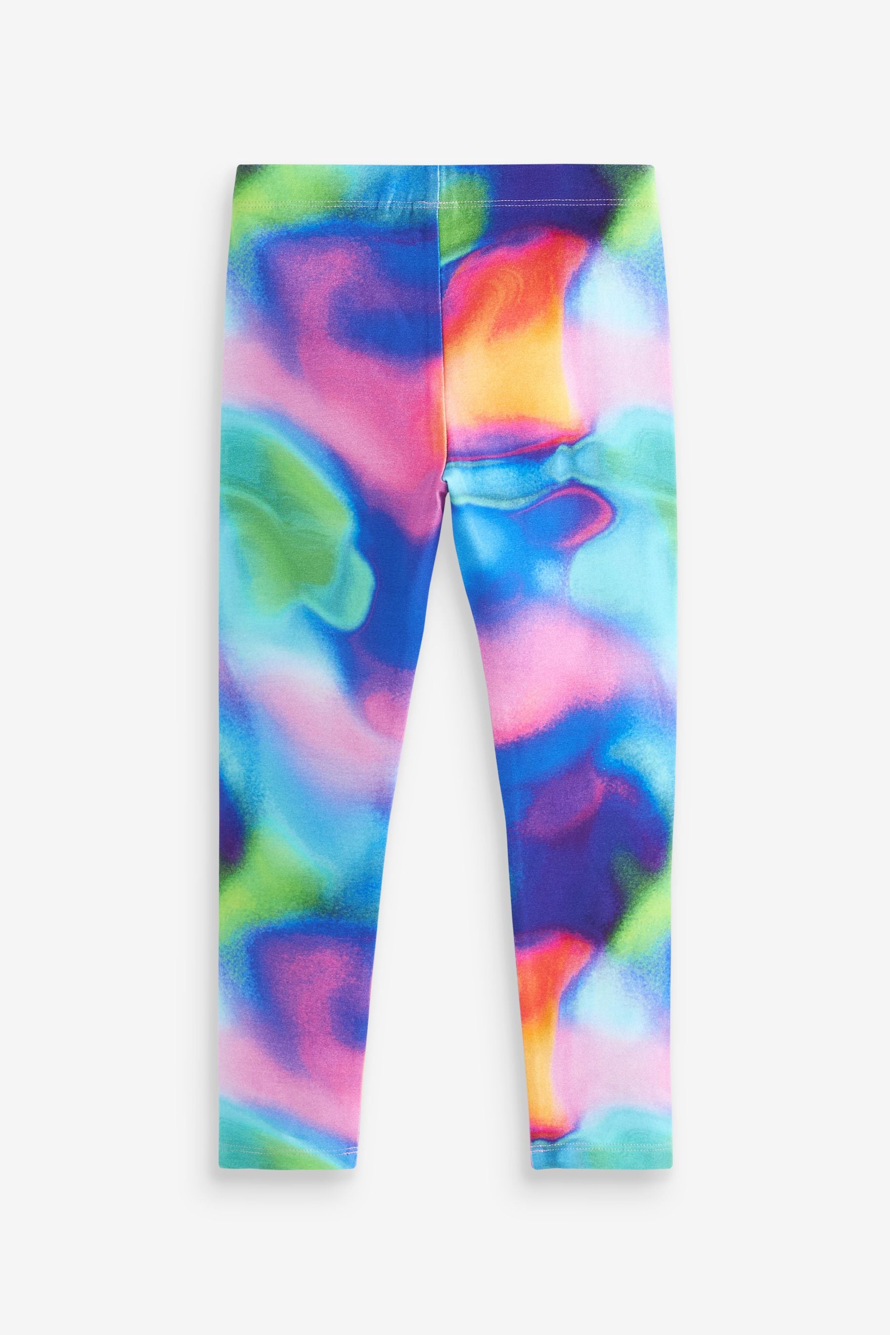 Pink/Blue/Green Digital Tie Dye Leggings (3-16yrs)