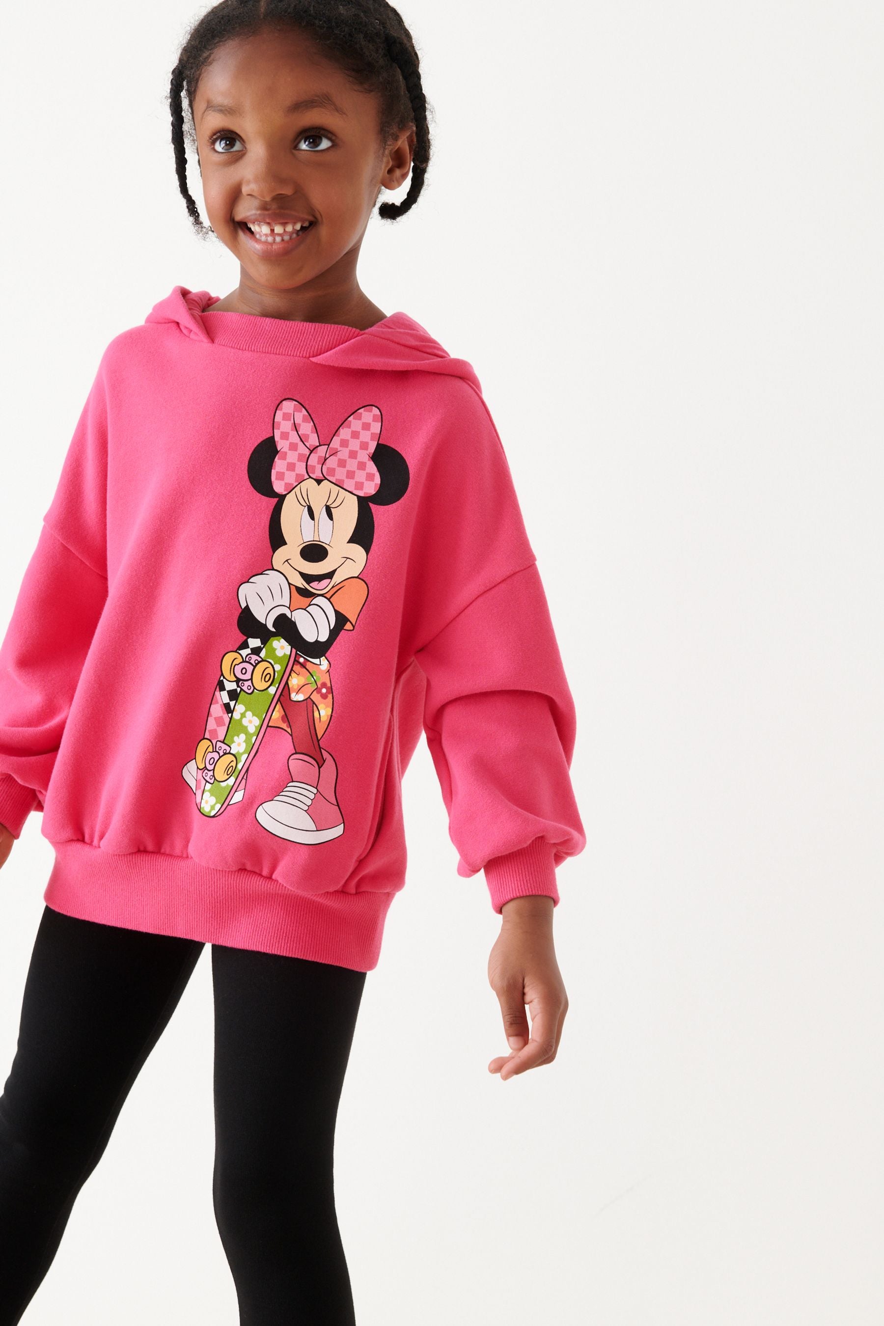 Pink LICENSE MINNIE MOUSE Hoodie (3-16yrs)