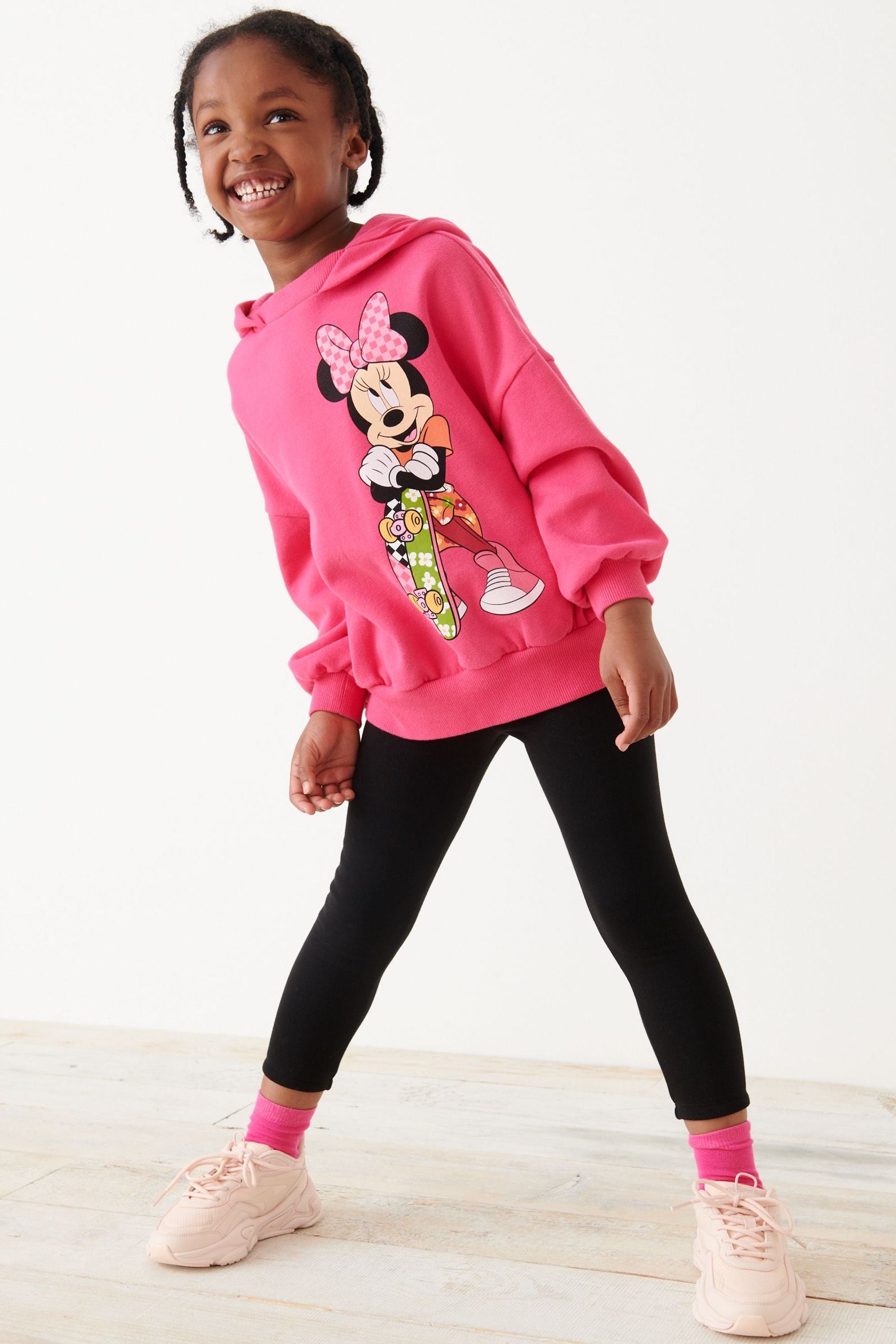 Pink LICENSE MINNIE MOUSE Hoodie (3-16yrs)