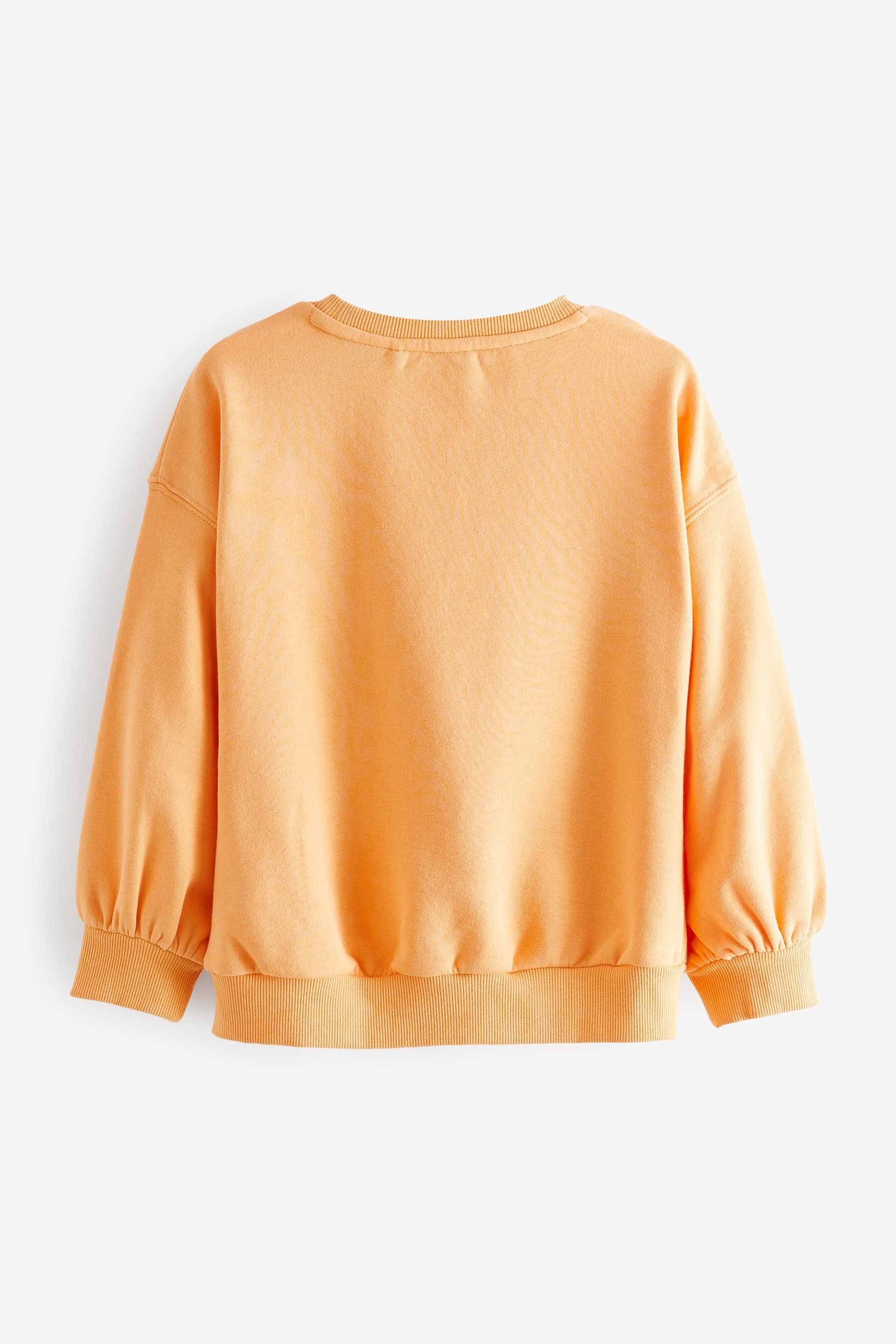 Yellow SEQUIN HAPPY Crew Sweatshirt Top (3-16yrs)