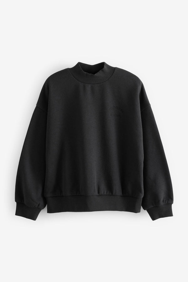 Black Sweat Top (3-16yrs)