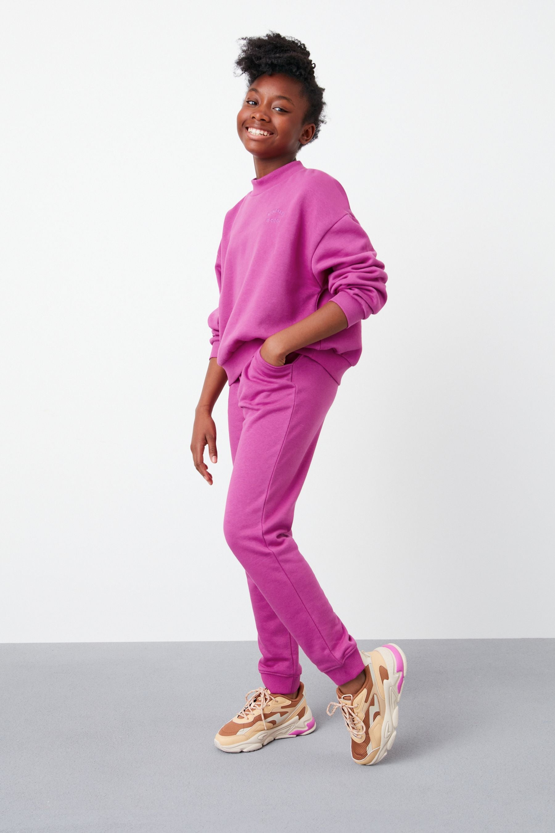 Pink Magenta Regular Fit Joggers (3-16yrs)