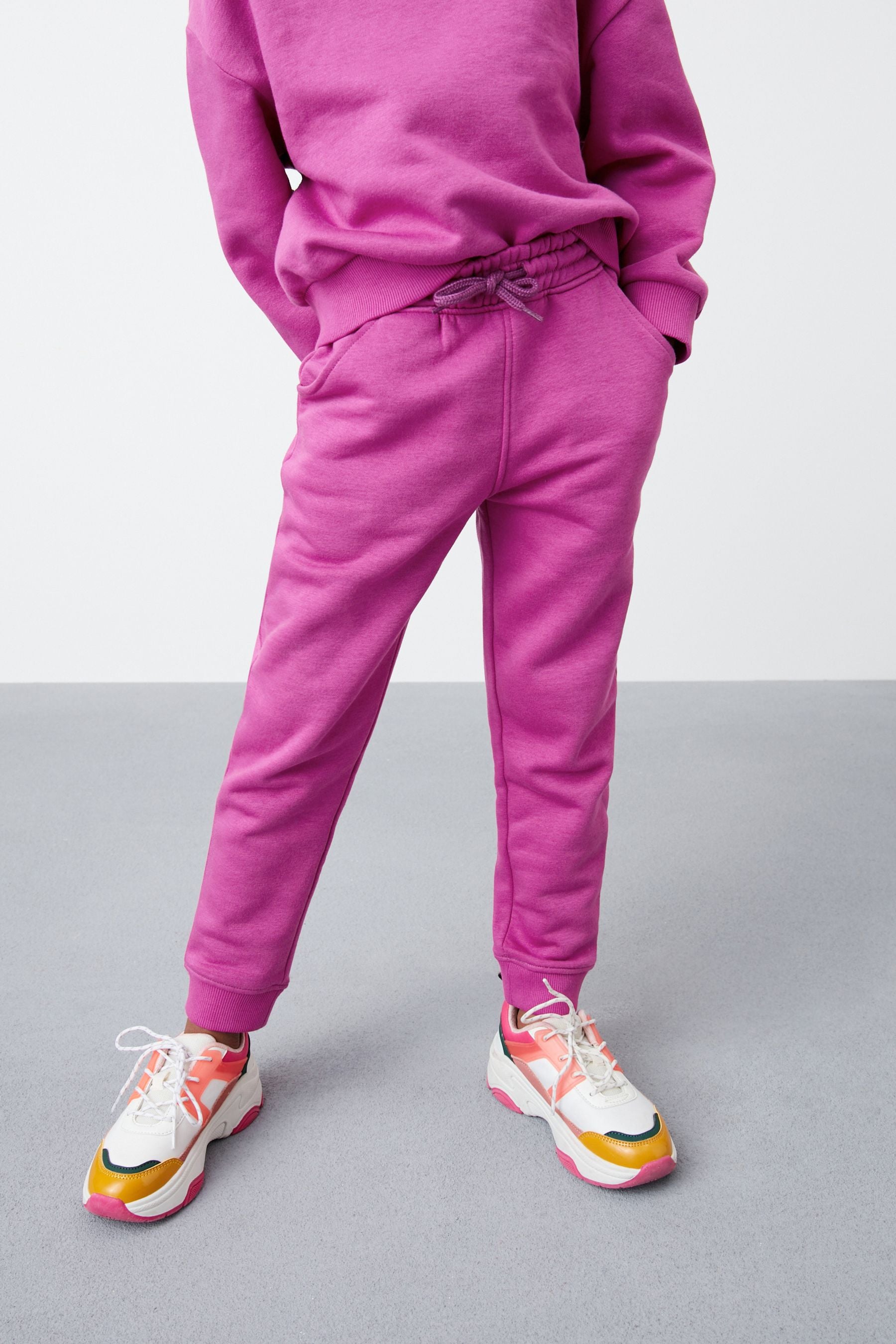 Pink Magenta Regular Fit Joggers (3-16yrs)