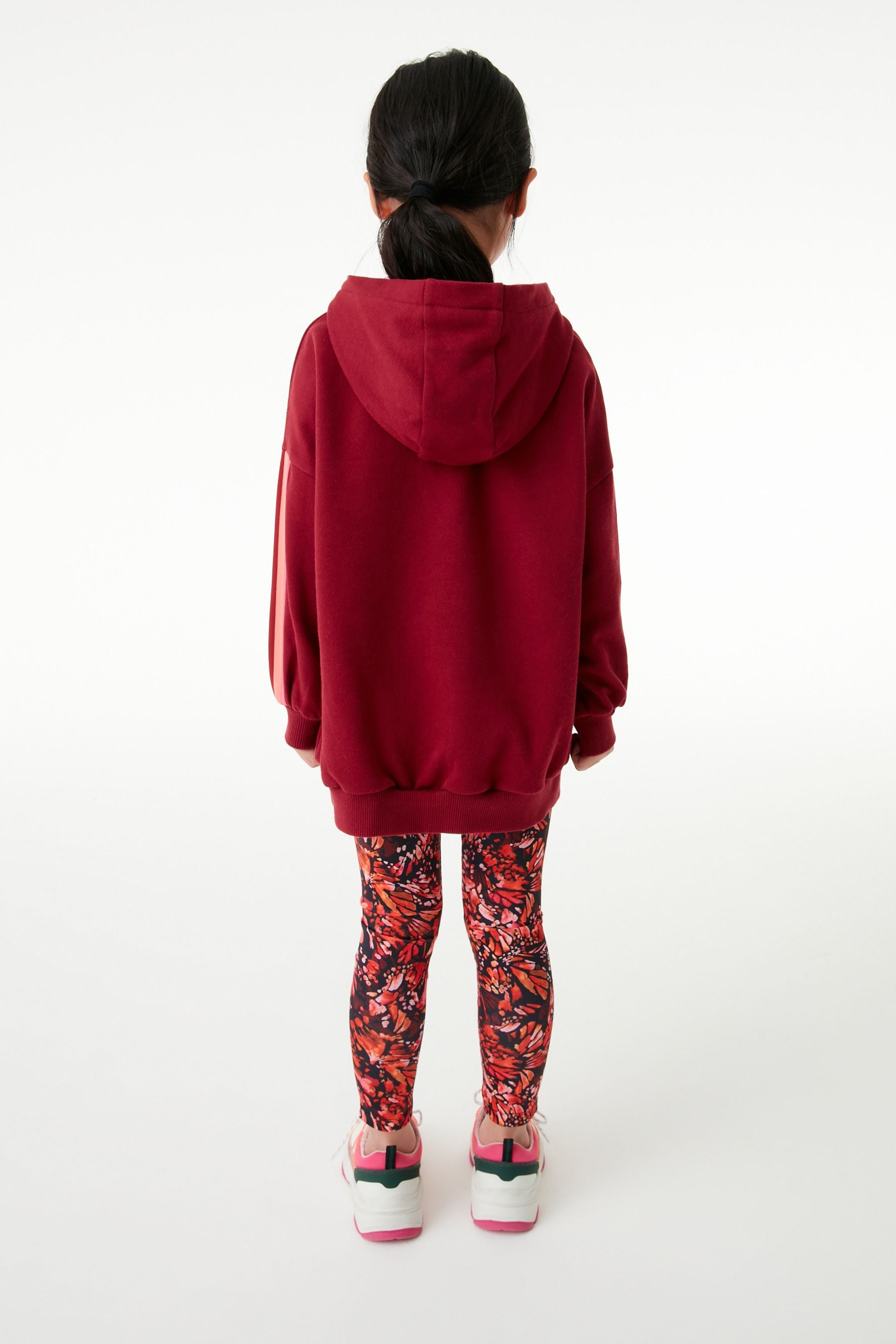 Red/Pink Butterfly Next Hoodie And Sports Leggings Set (3-16yrs)