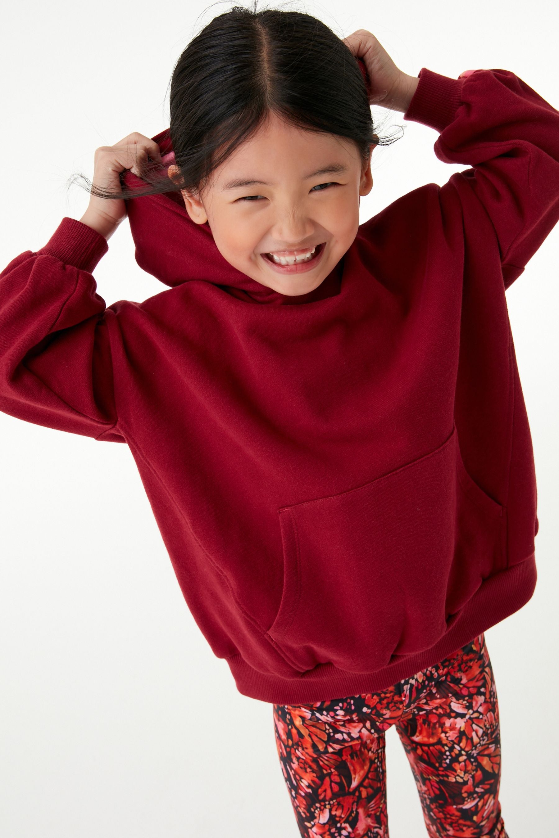 Red/Pink Butterfly Next Hoodie And Sports Leggings Set (3-16yrs)