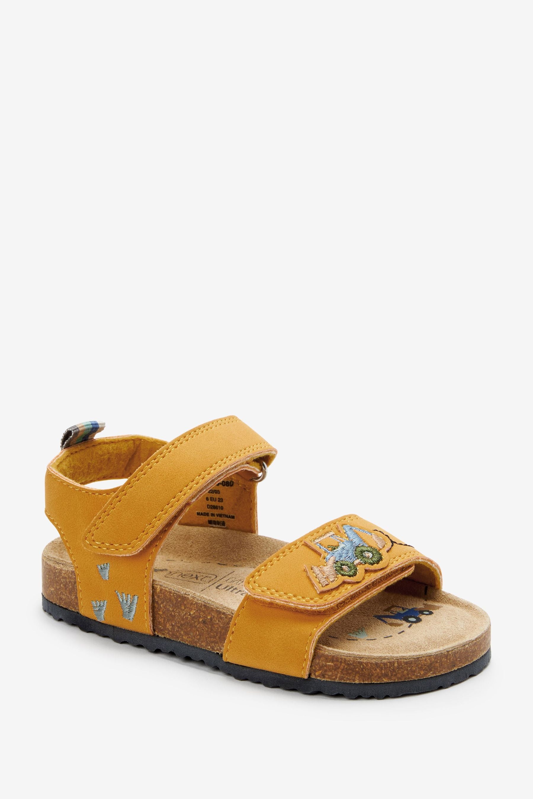 Yellow Tractor Corkbed Comfort Sandals