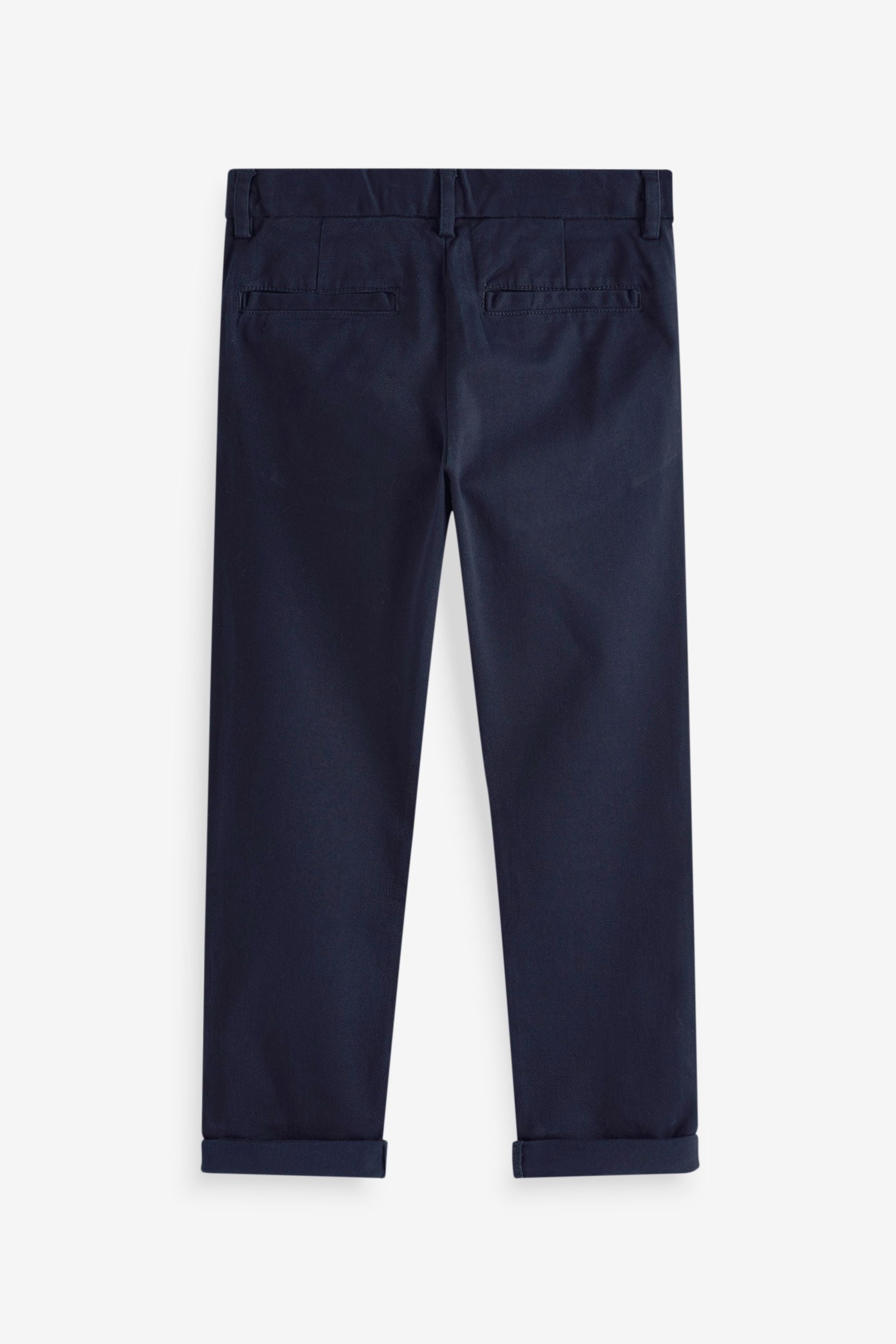 Navy Blue Regular Fit Stretch Chino Trousers (3-17yrs)