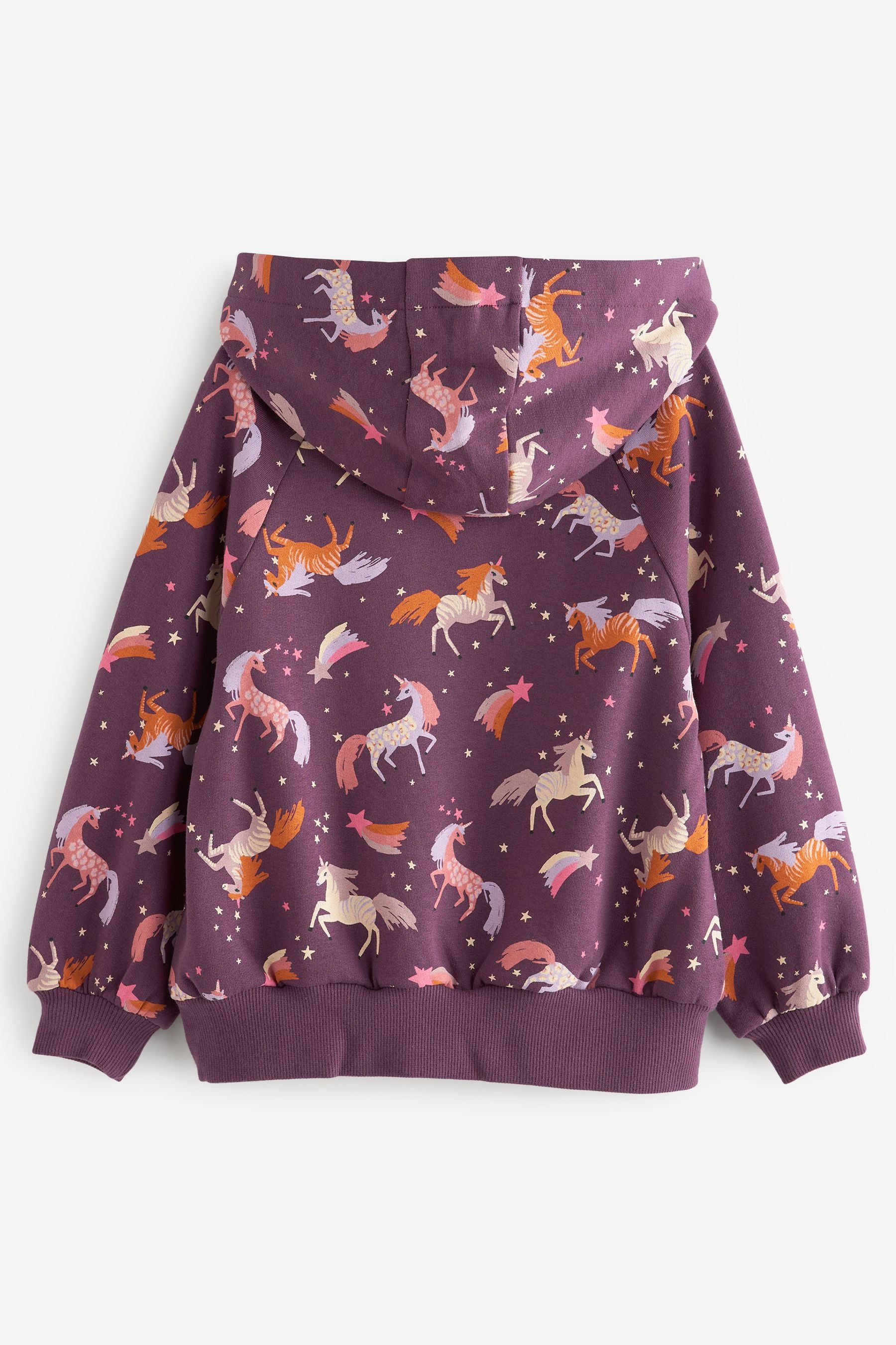 Berry Purple Unicorn Hoodie (3-16yrs)