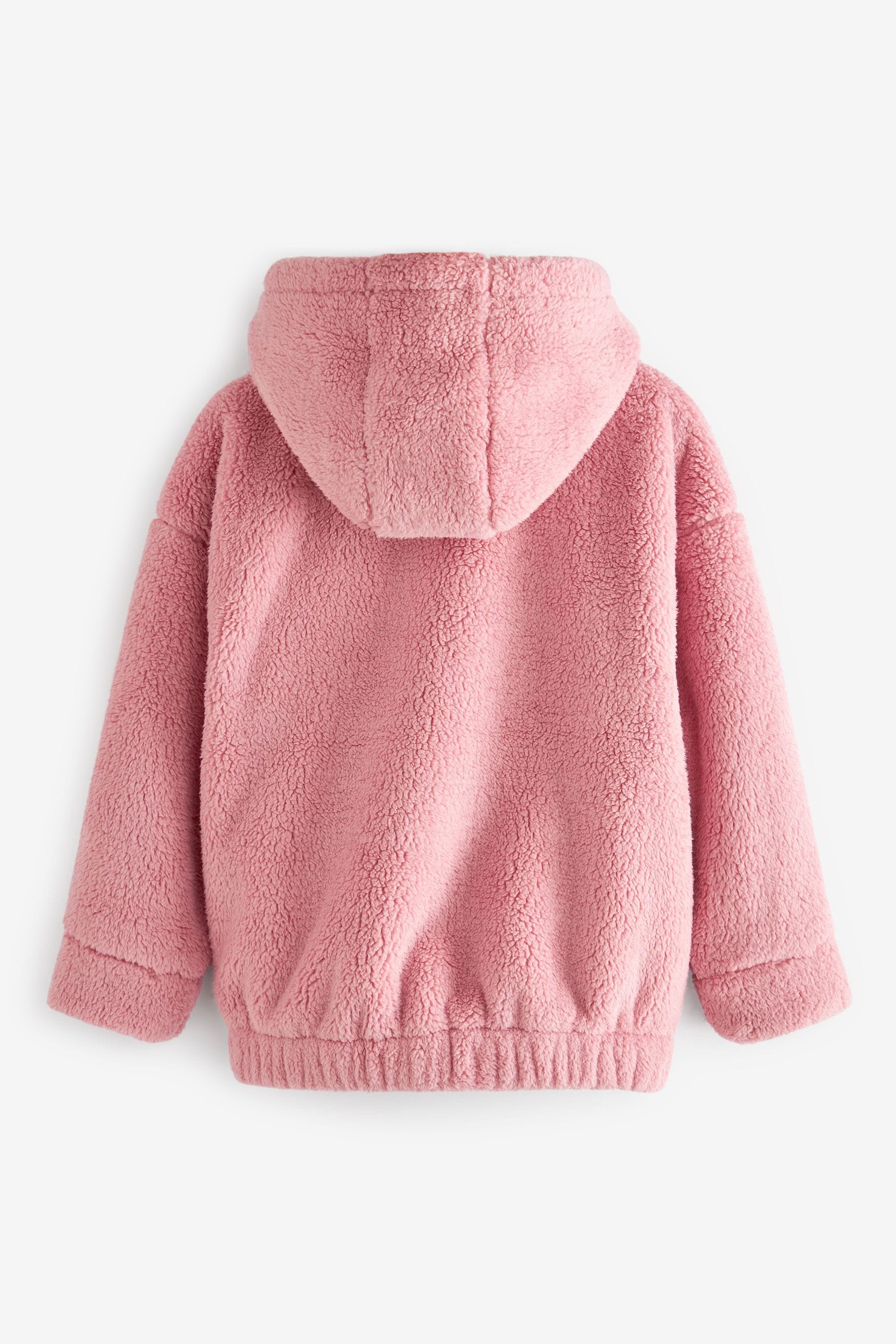 Pink Fleece Zip Hoodie Jacket (3-16yrs)