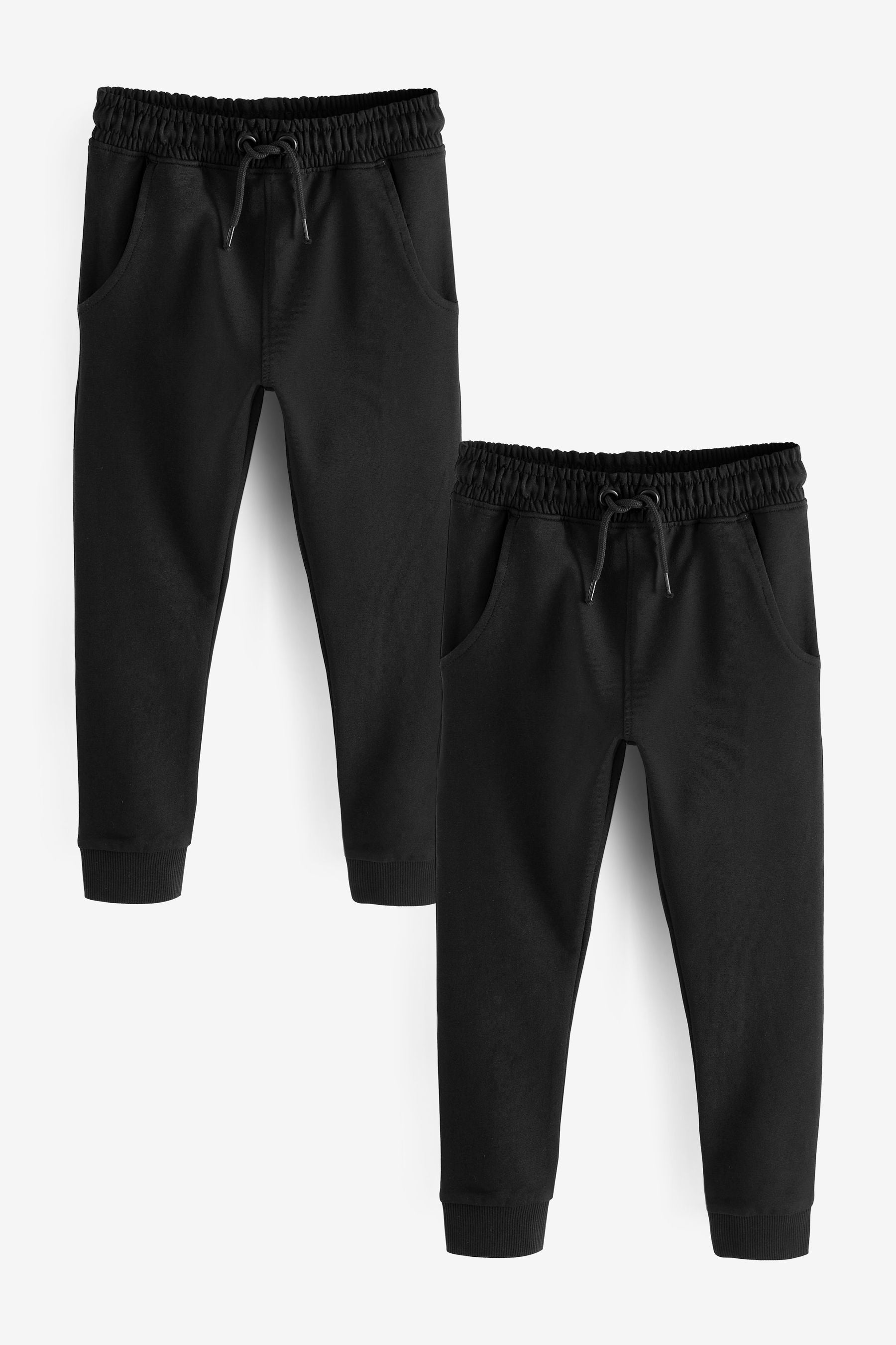 Black Skinny Fit Joggers 2 Pack (3-16yrs)