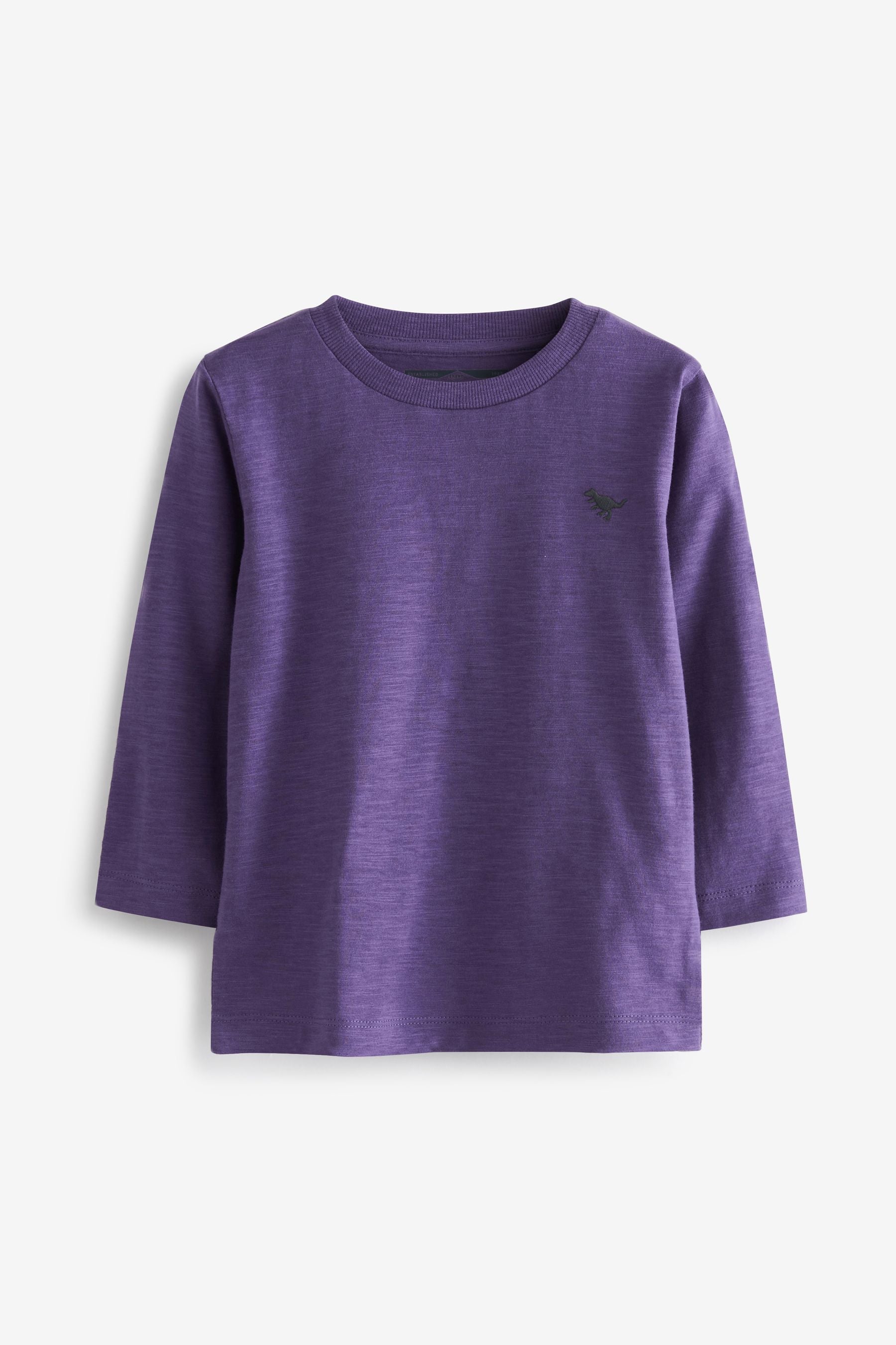 Purple Long Sleeve Plain T-Shirt (3mths-7yrs)