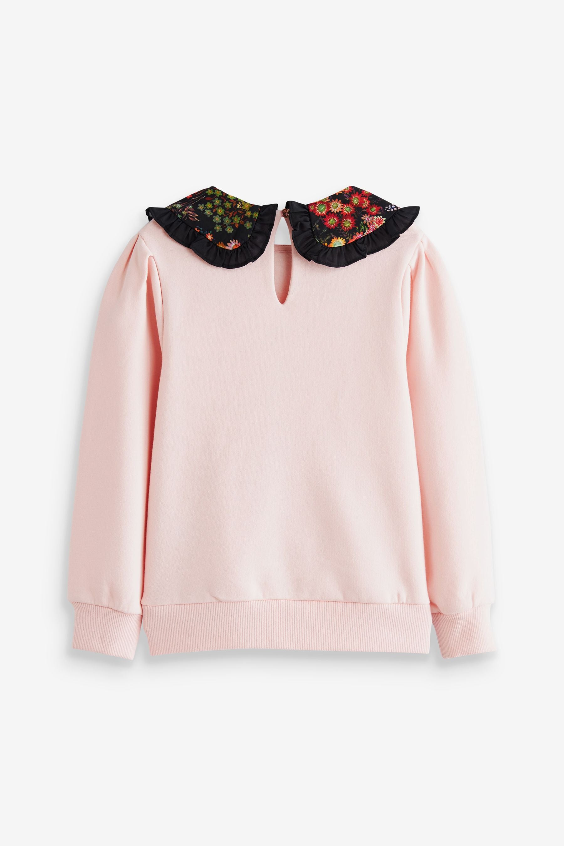 Pink Baker by Ted Baker Pink Frill Collared Sweat Top