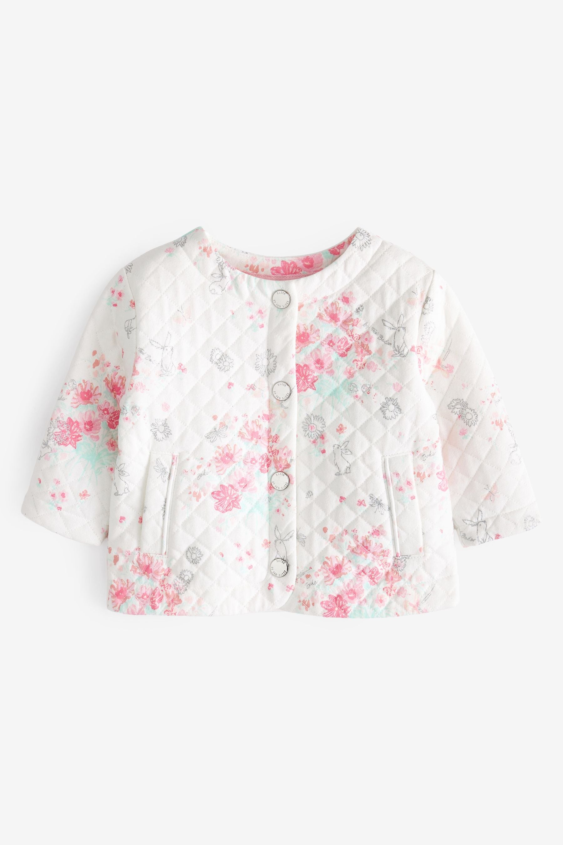 Pink Baker by Ted Baker Floral Quilt Jacket