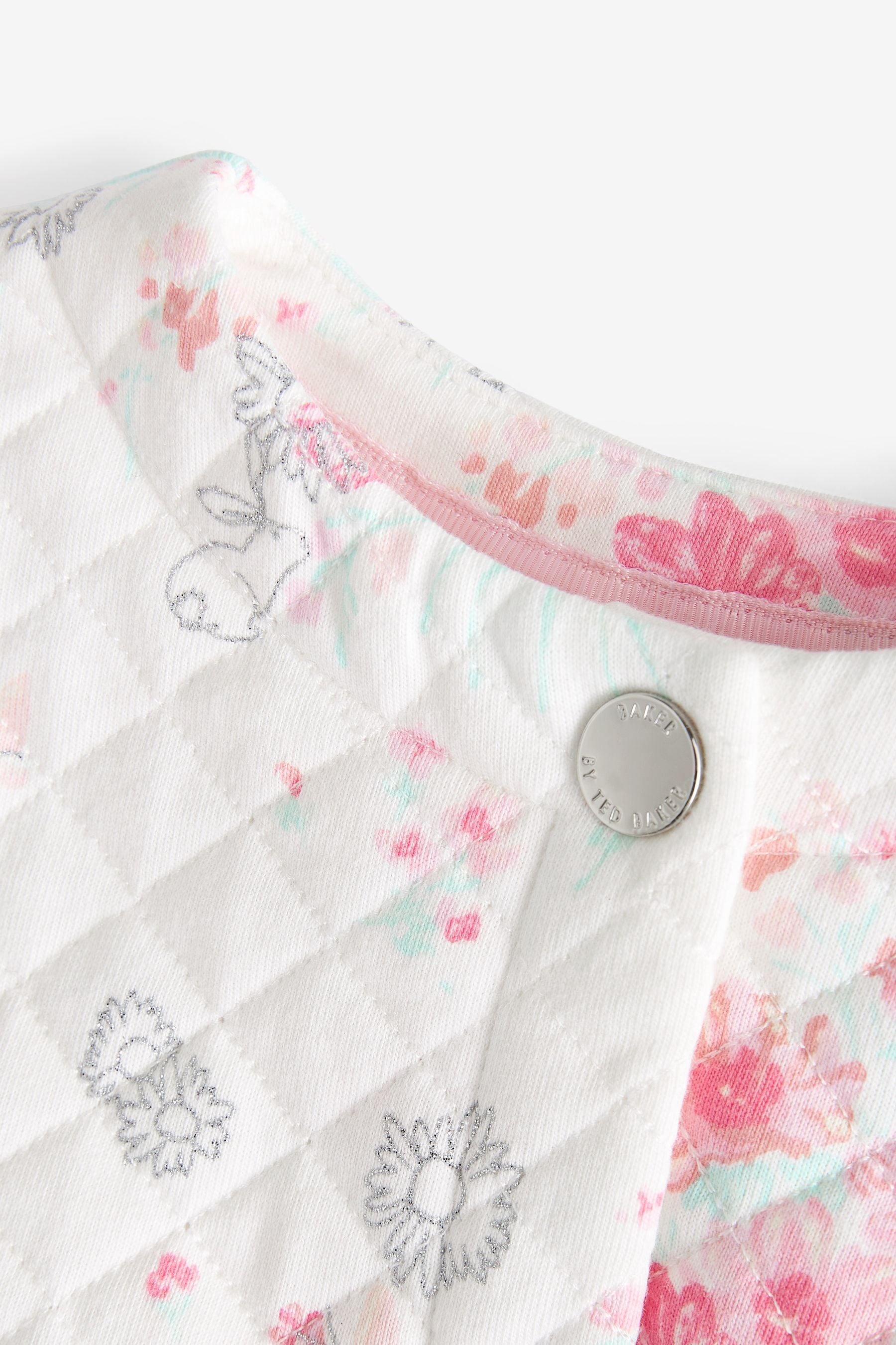 Pink Baker by Ted Baker Floral Quilt Jacket