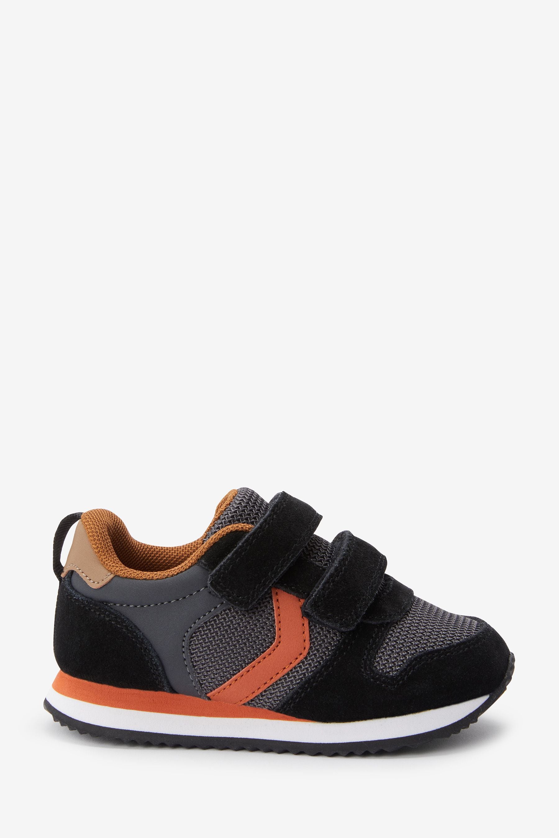 Black Double Strap Trainers