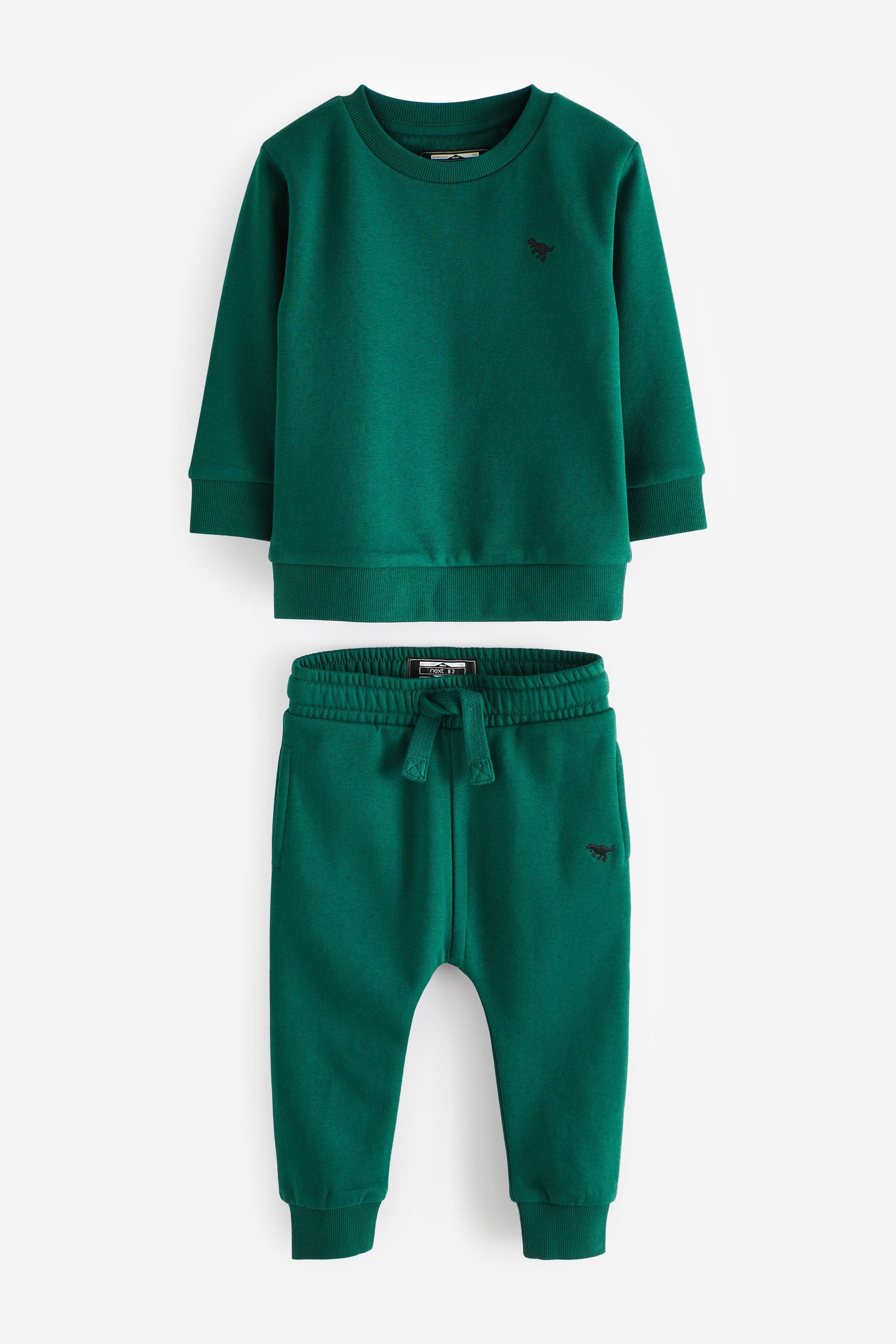 Dark Green Jersey Sweatshirt And Joggers Set (3mths-7yrs)