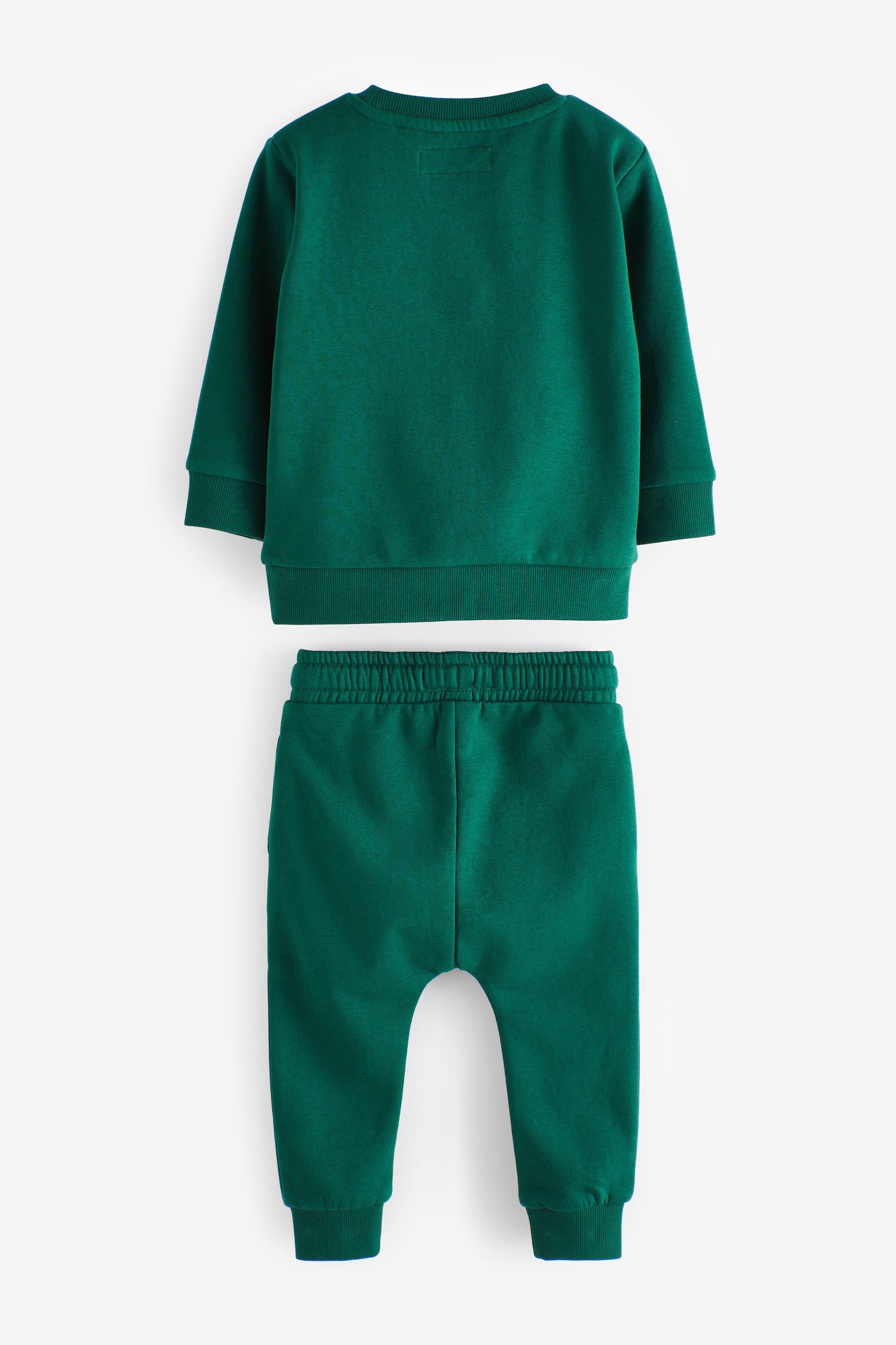 Dark Green Jersey Sweatshirt And Joggers Set (3mths-7yrs)