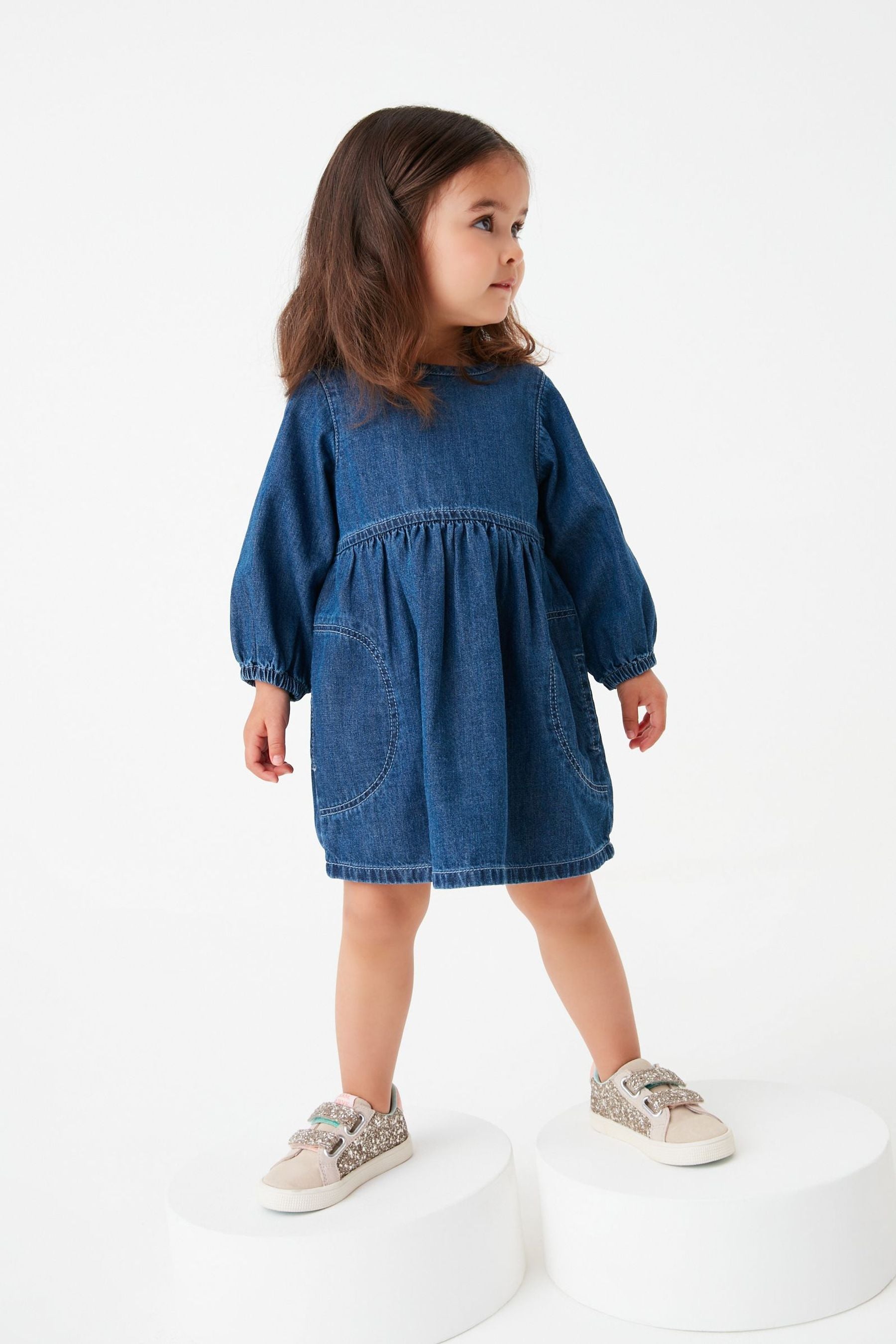 Blue Denim Dress (3mths-8yrs)