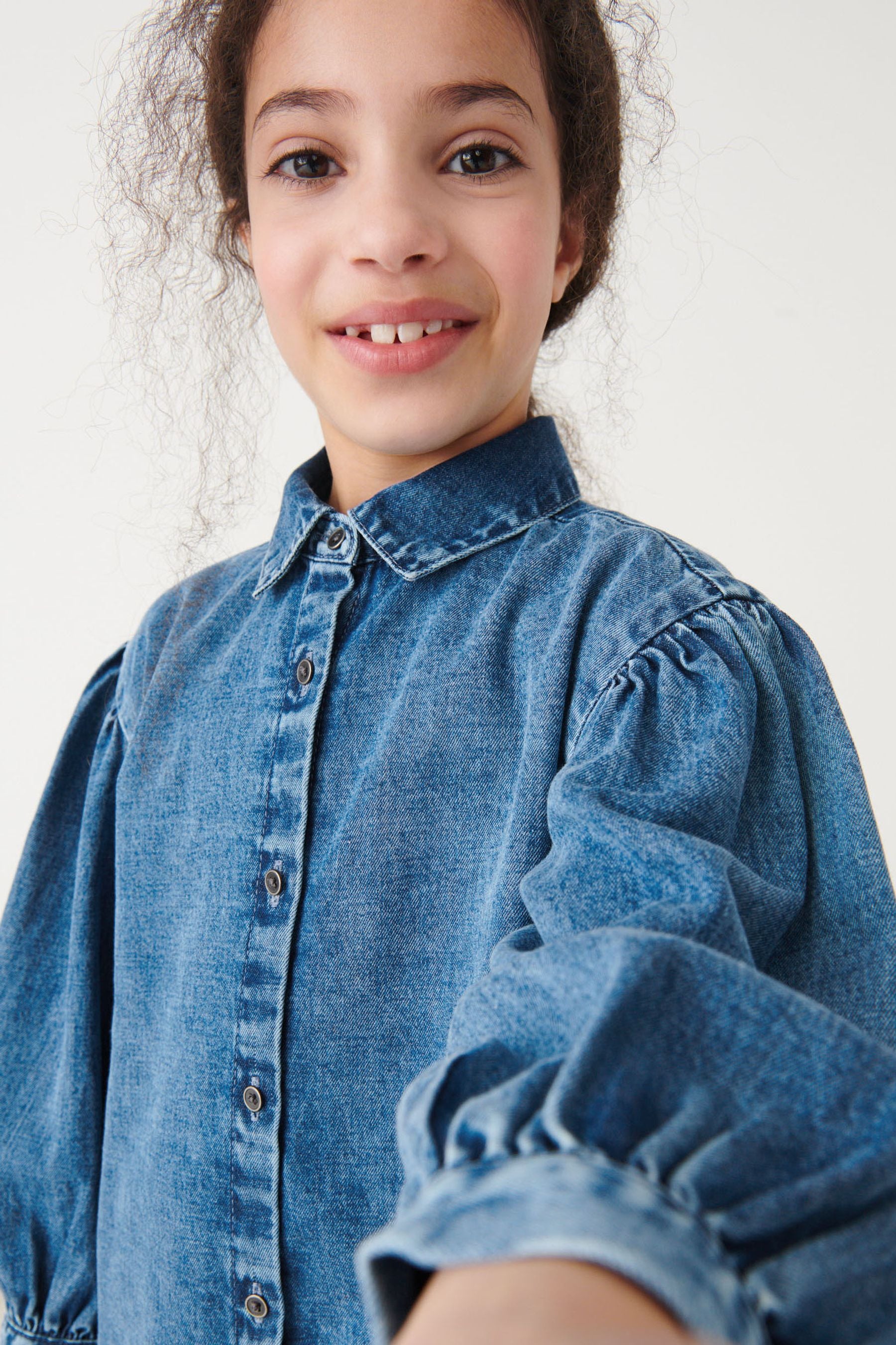 Blue Denim Shirt Dress (3-16yrs)