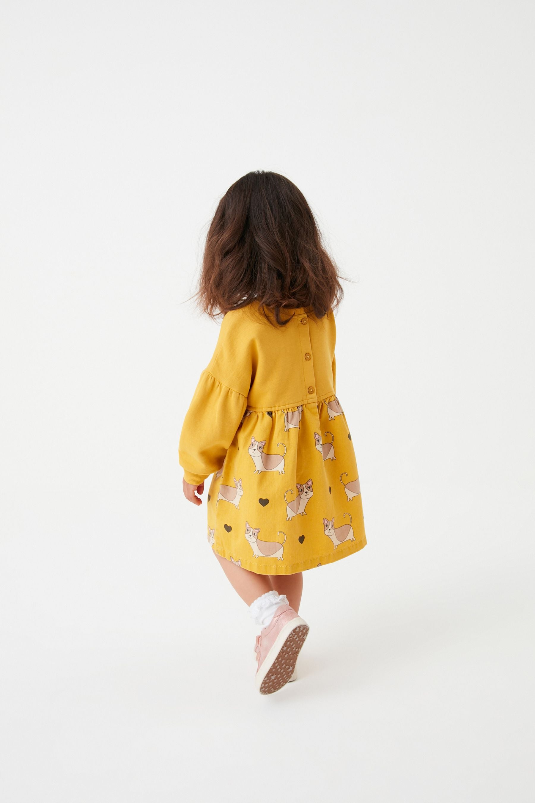 Yellow Dog Printed Raglan Dress (3mths-7yrs)