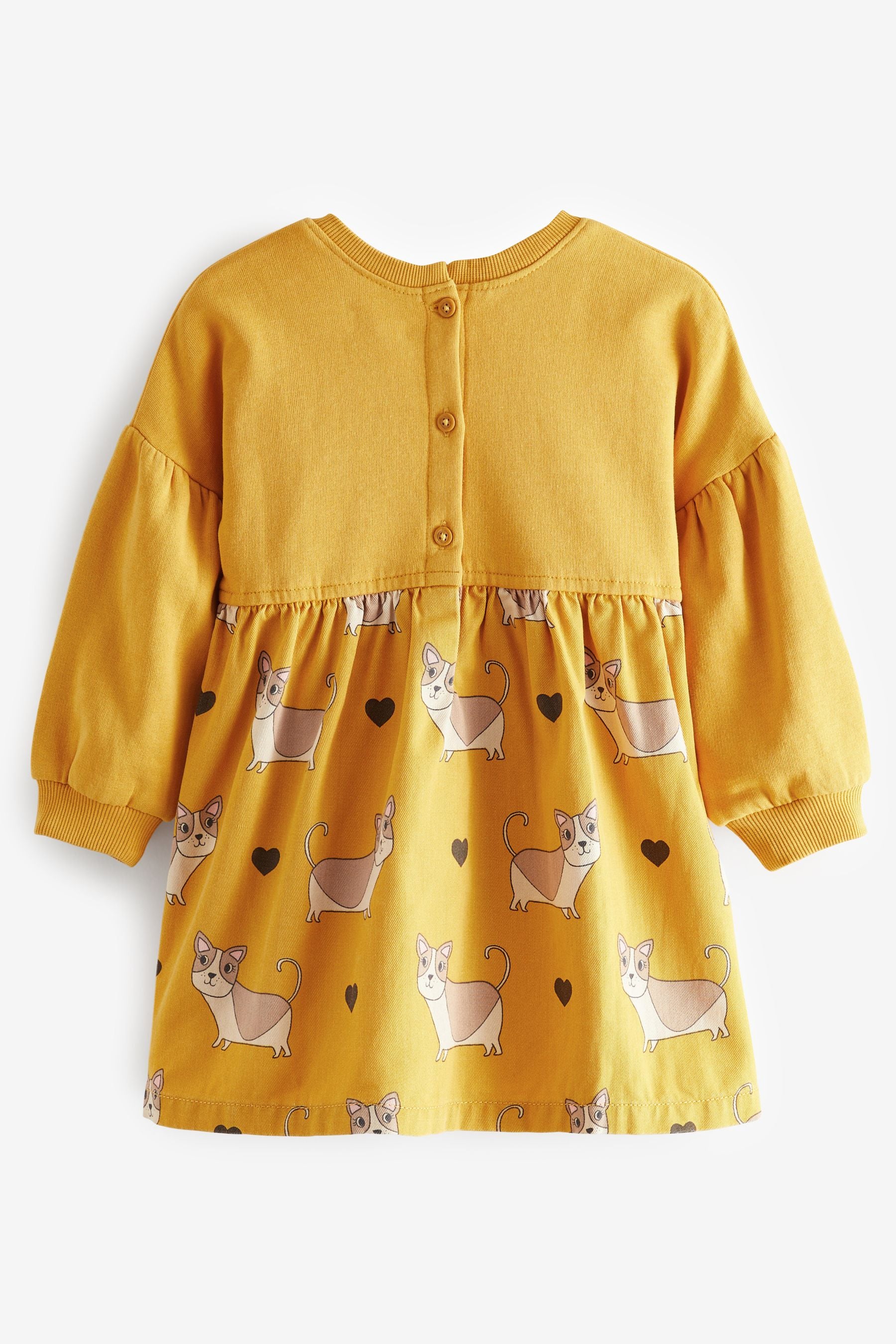 Yellow Dog Printed Raglan Dress (3mths-7yrs)