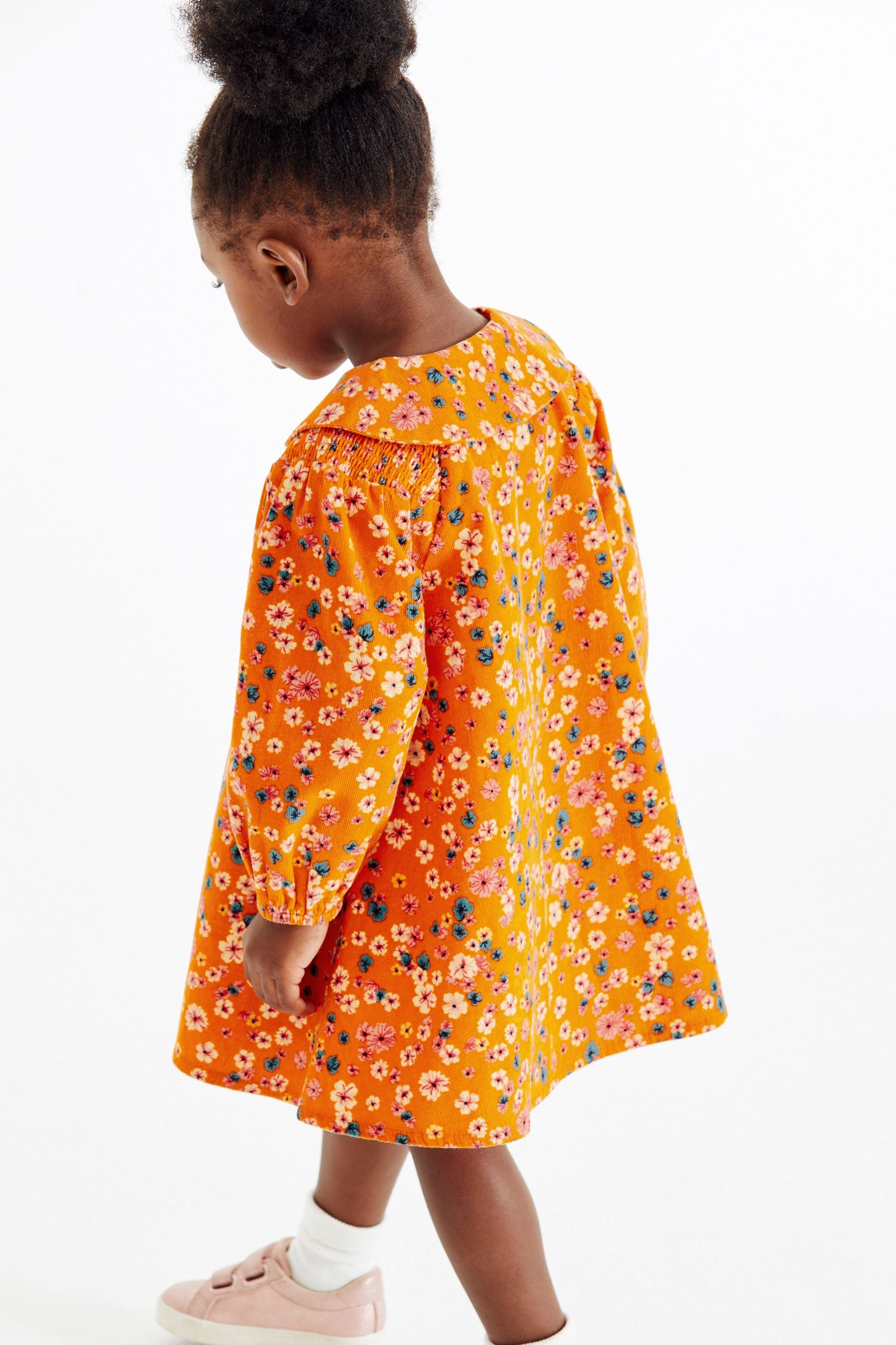 Orange Cord Collar Dress (3mths-7yrs)