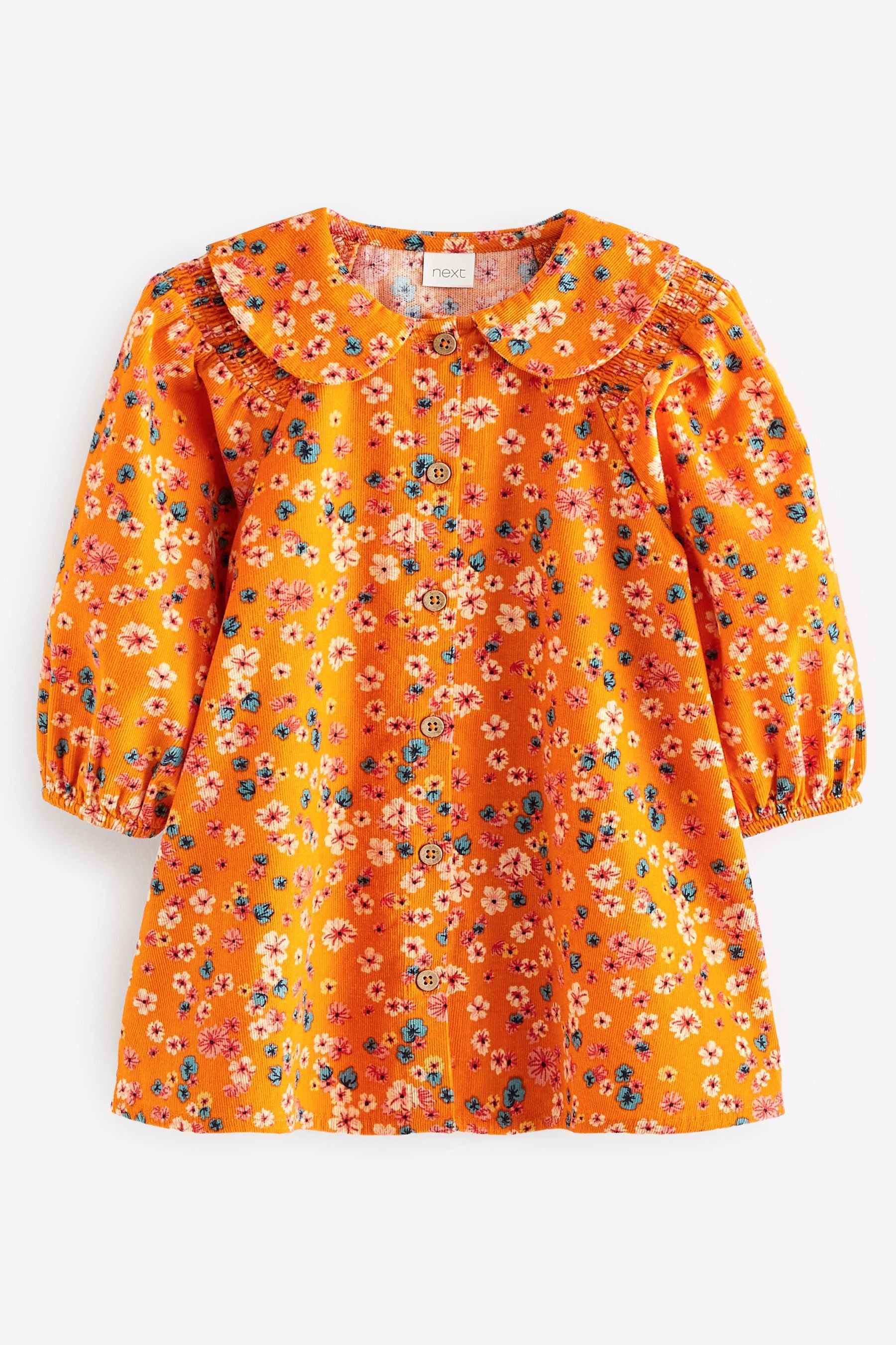 Orange Cord Collar Dress (3mths-7yrs)