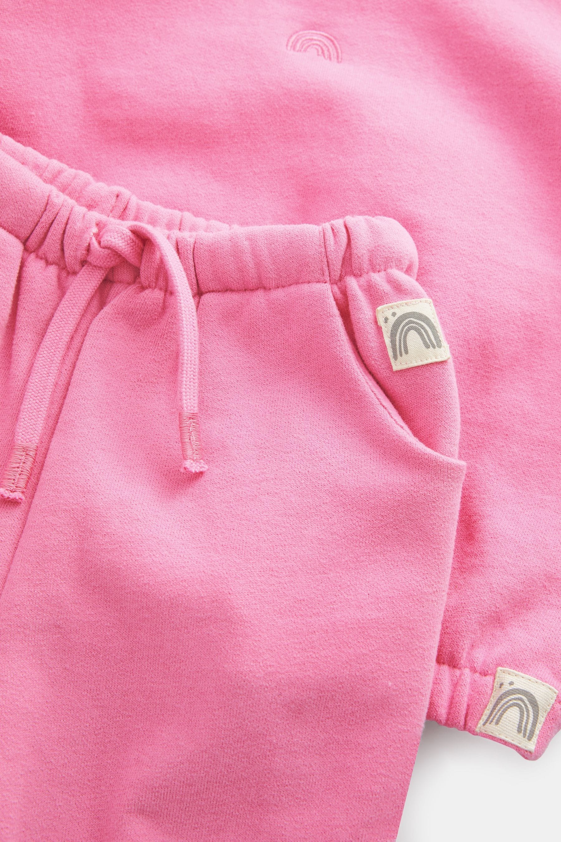 Bright Pink Sweat Top and Jogger Set (3mths-7yrs)