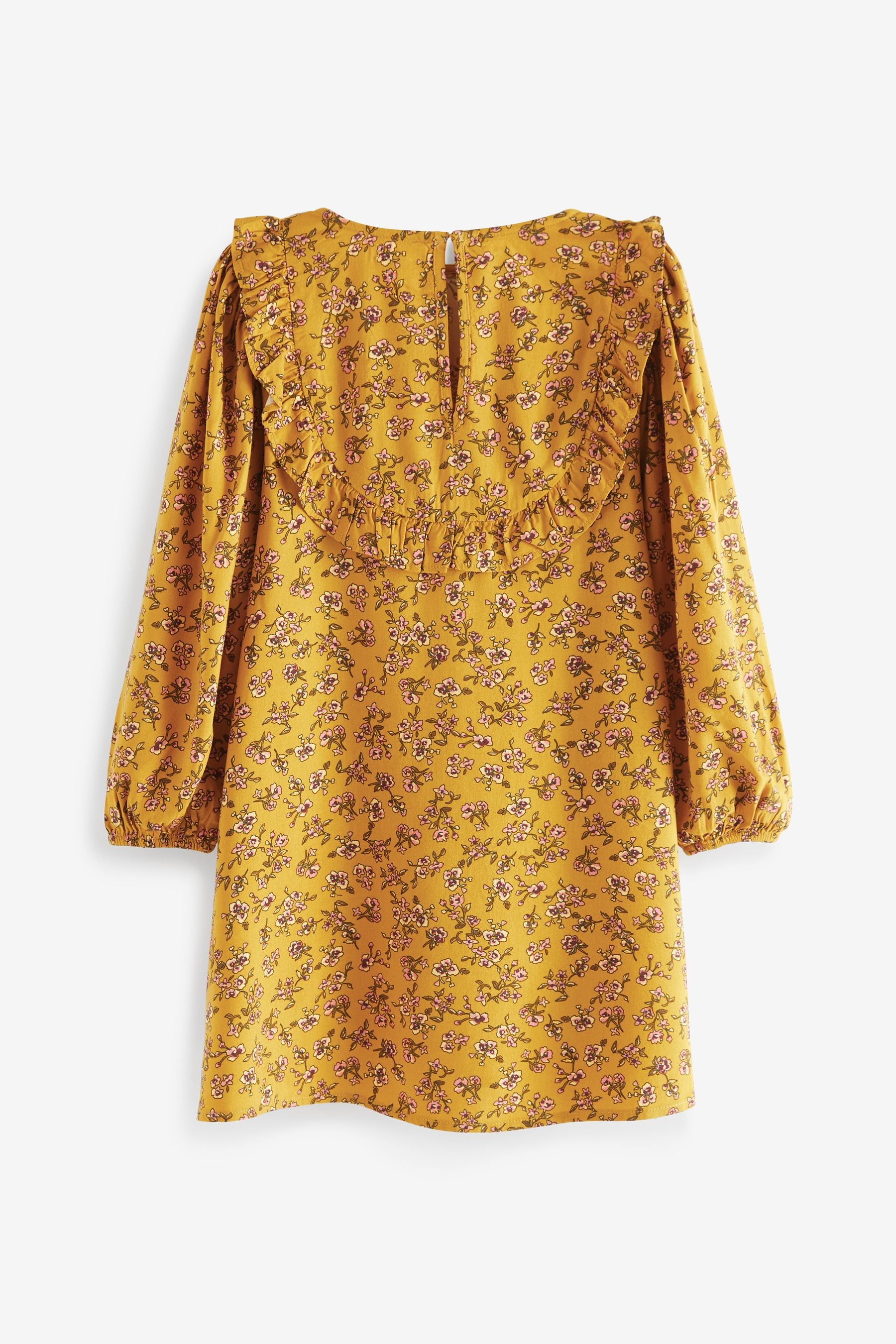 Yellow Ditsy Printed Dress (3mths-16yrs)