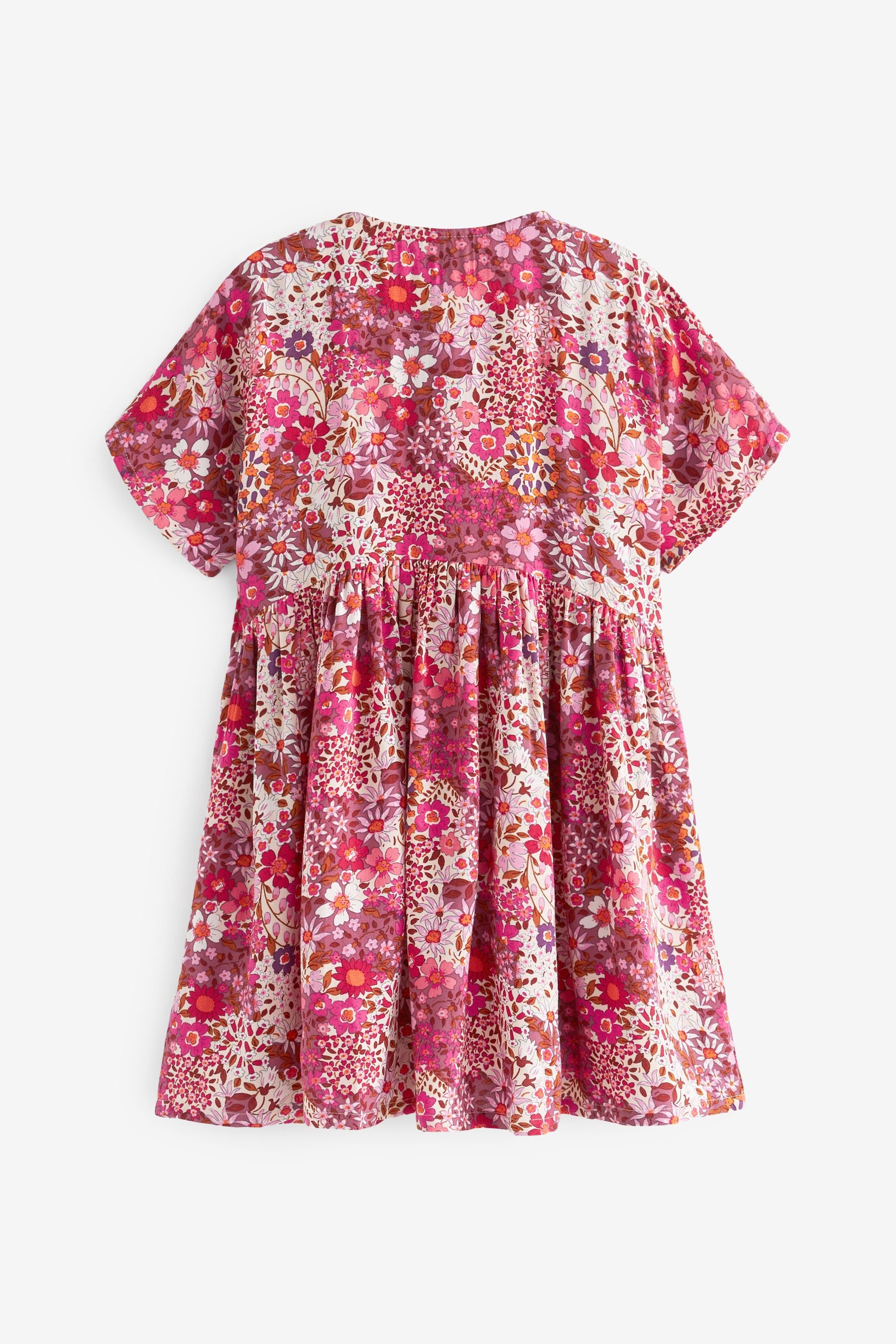 Pink Floral Relaxed Dress (3-16yrs)