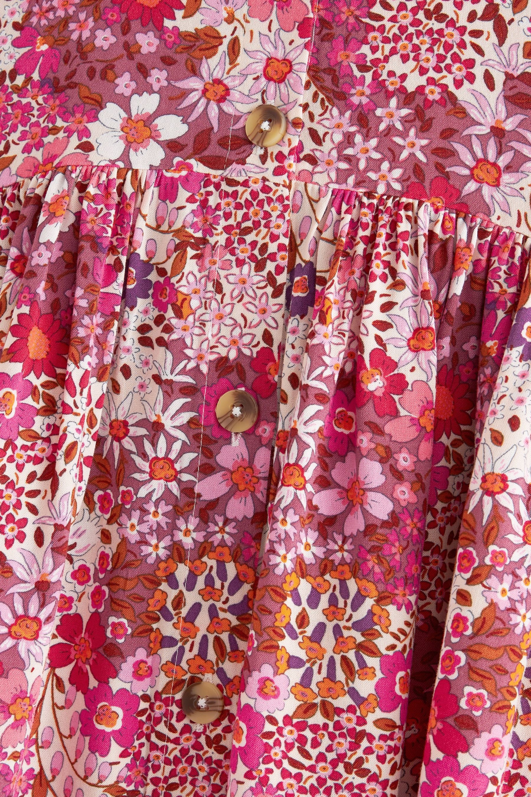 Pink Floral Relaxed Dress (3-16yrs)