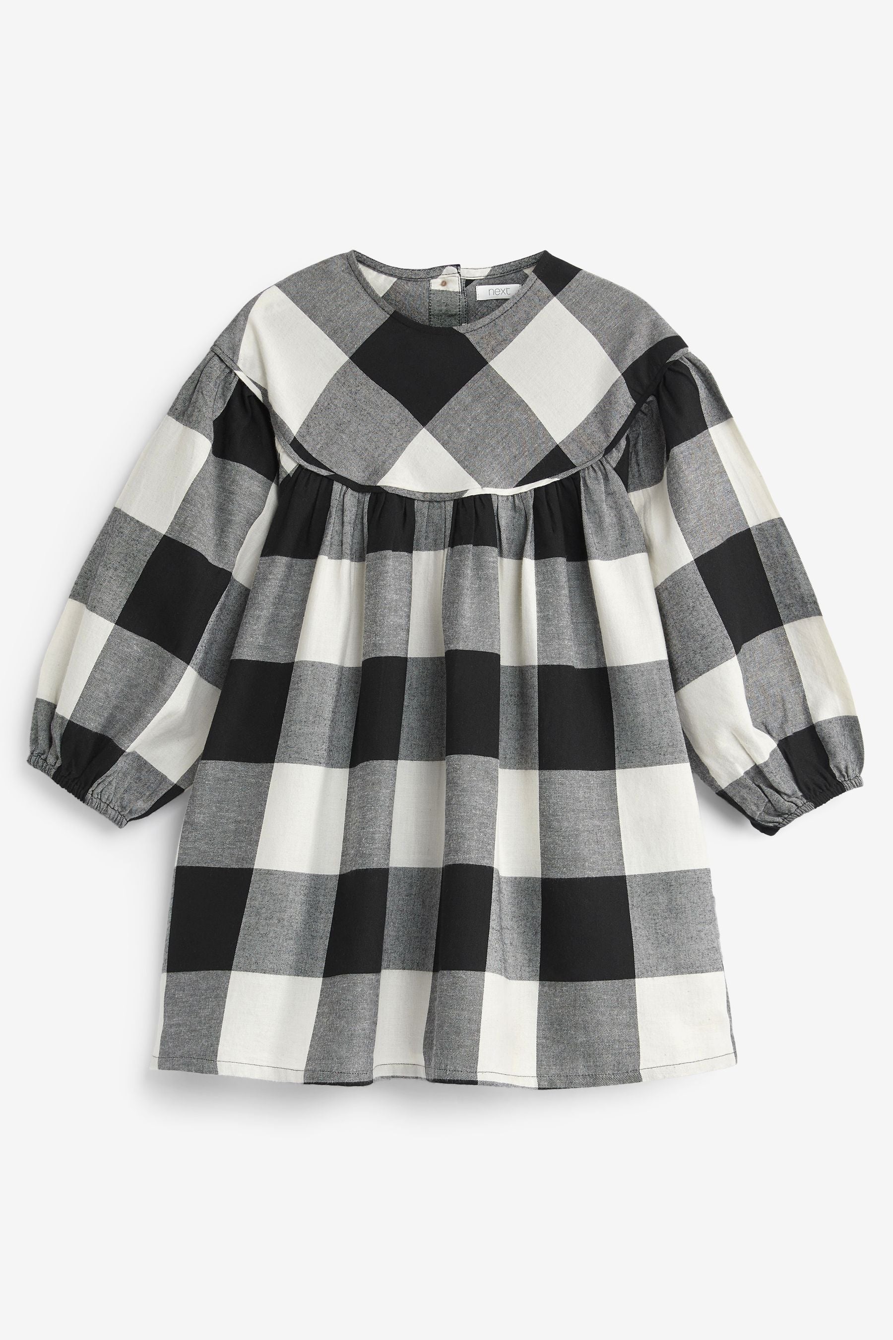 Black/White Check Smock Dress (3-16yrs)