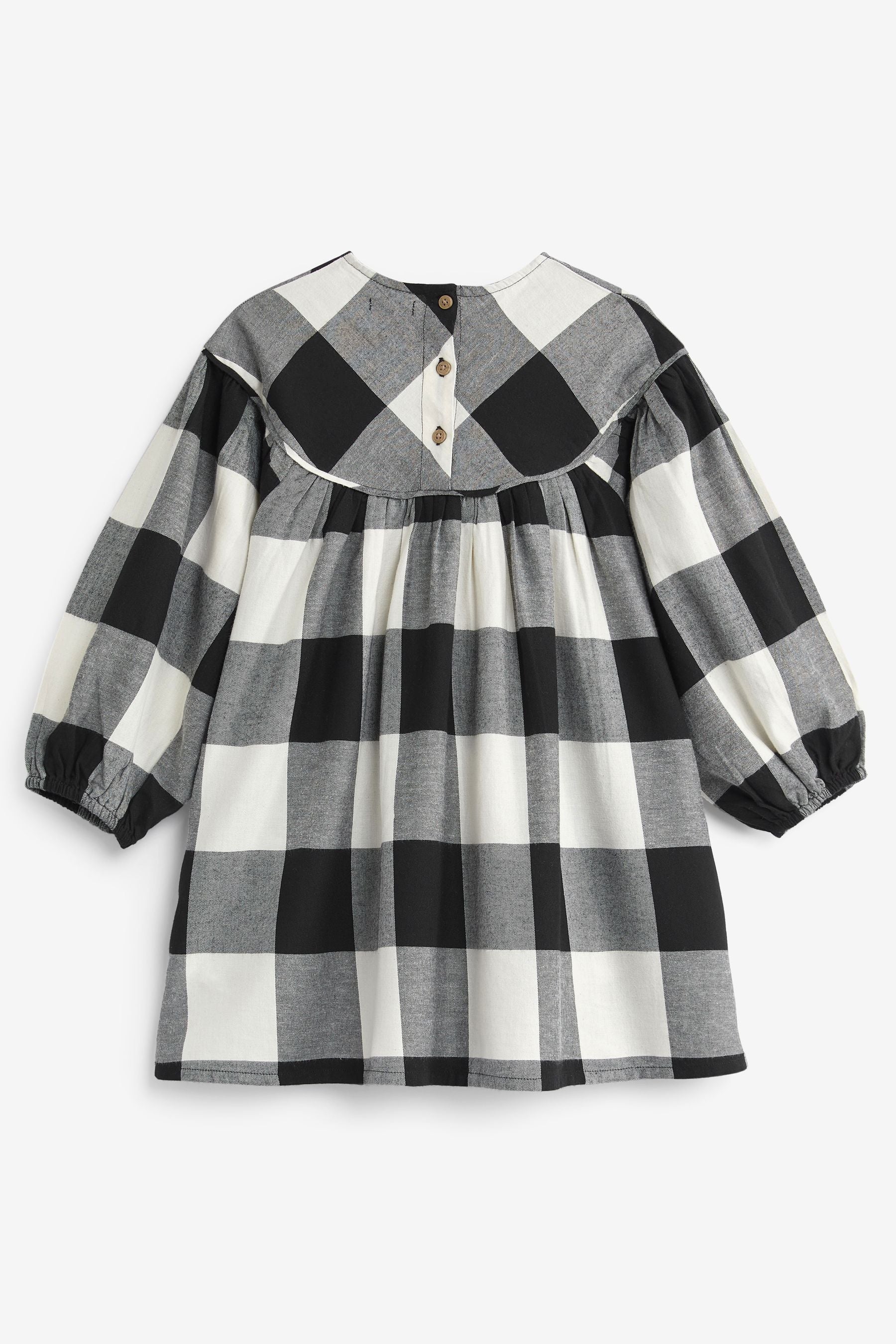 Black/White Check Smock Dress (3-16yrs)