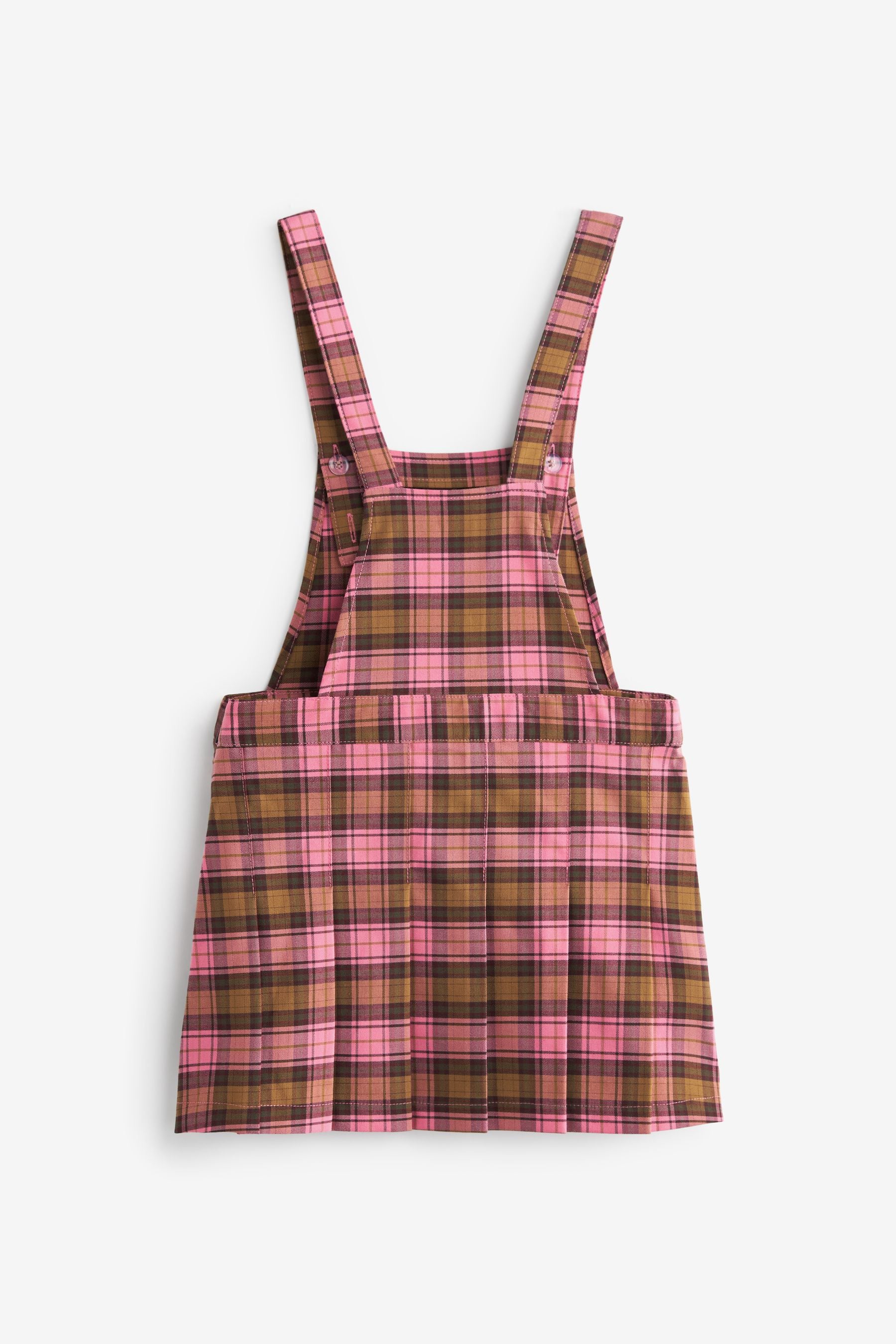 Pink Check Pinafore (3-16yrs)