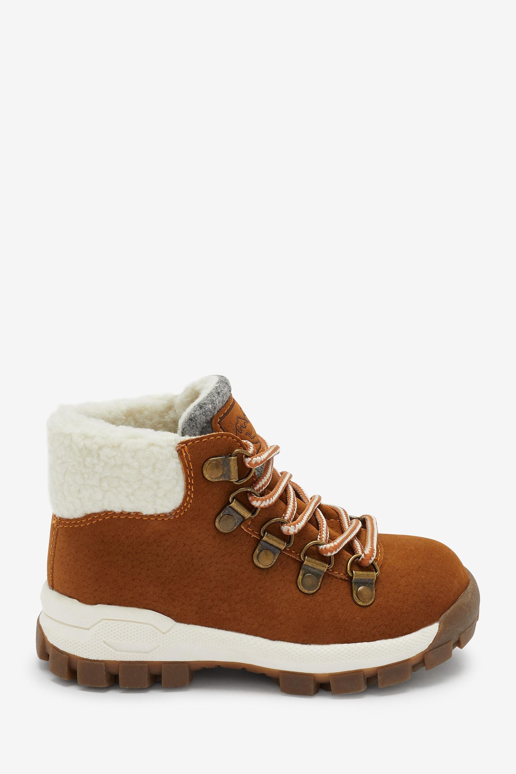 Tan Brown Thermal Thinsulate Lined Hiker Boots