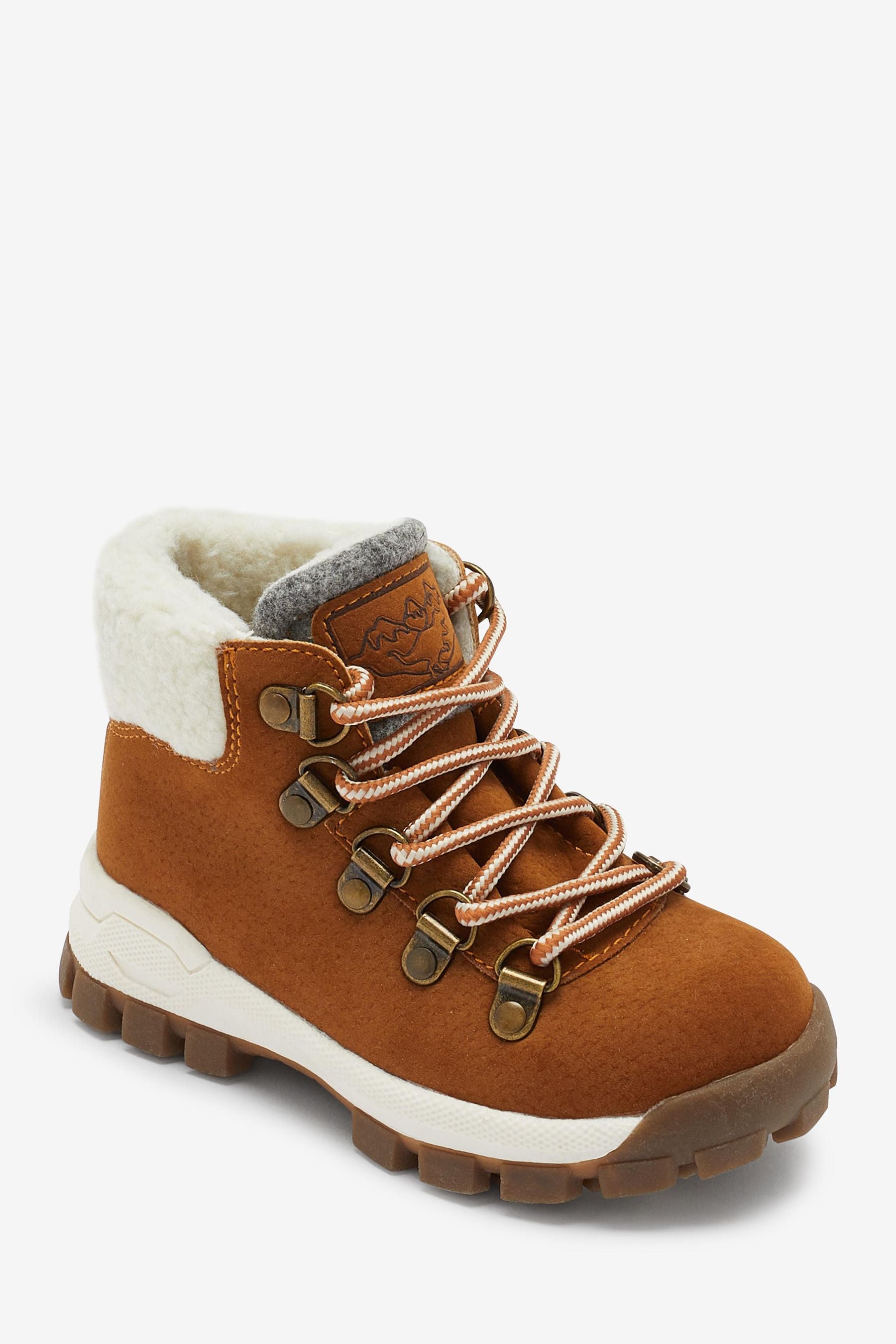 Tan Brown Thermal Thinsulate Lined Hiker Boots