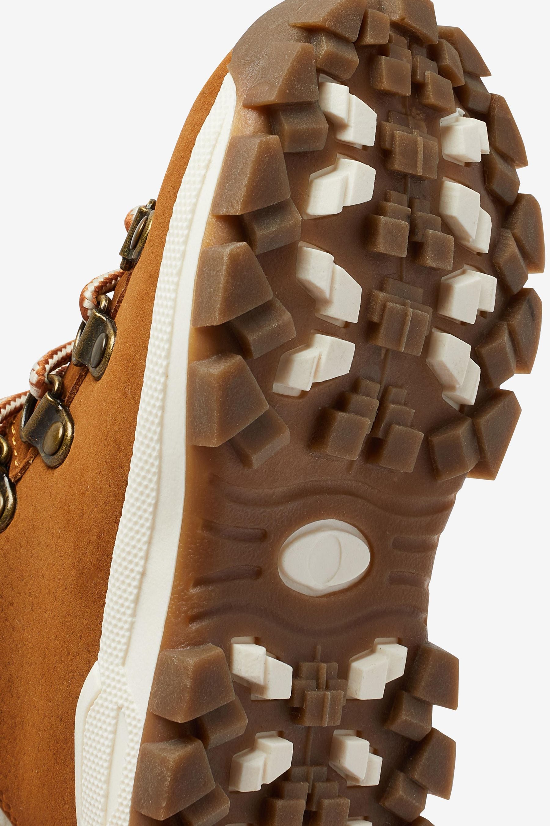 Tan Brown Thermal Thinsulate Lined Hiker Boots