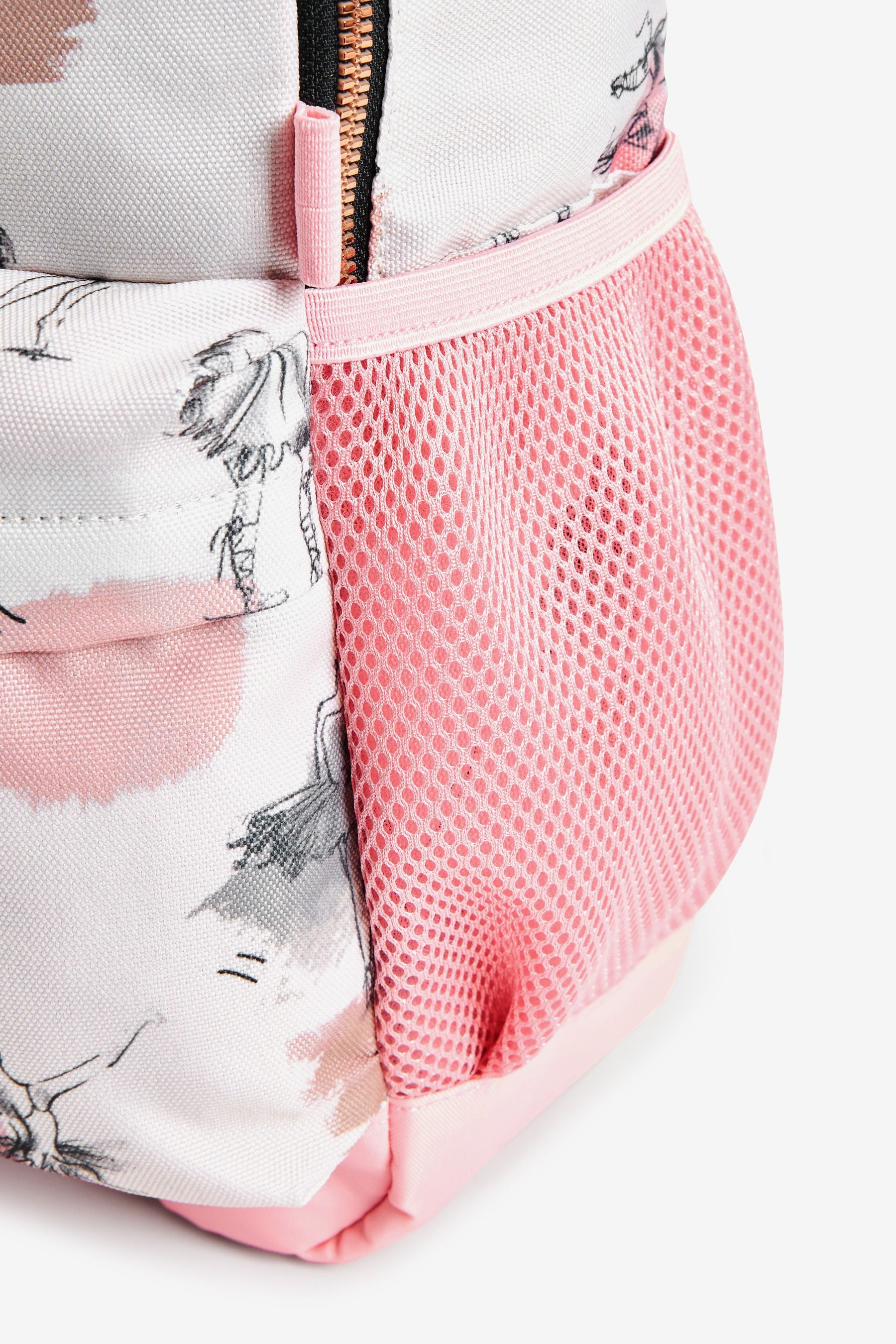 White/Pink Ballerina Rucksack