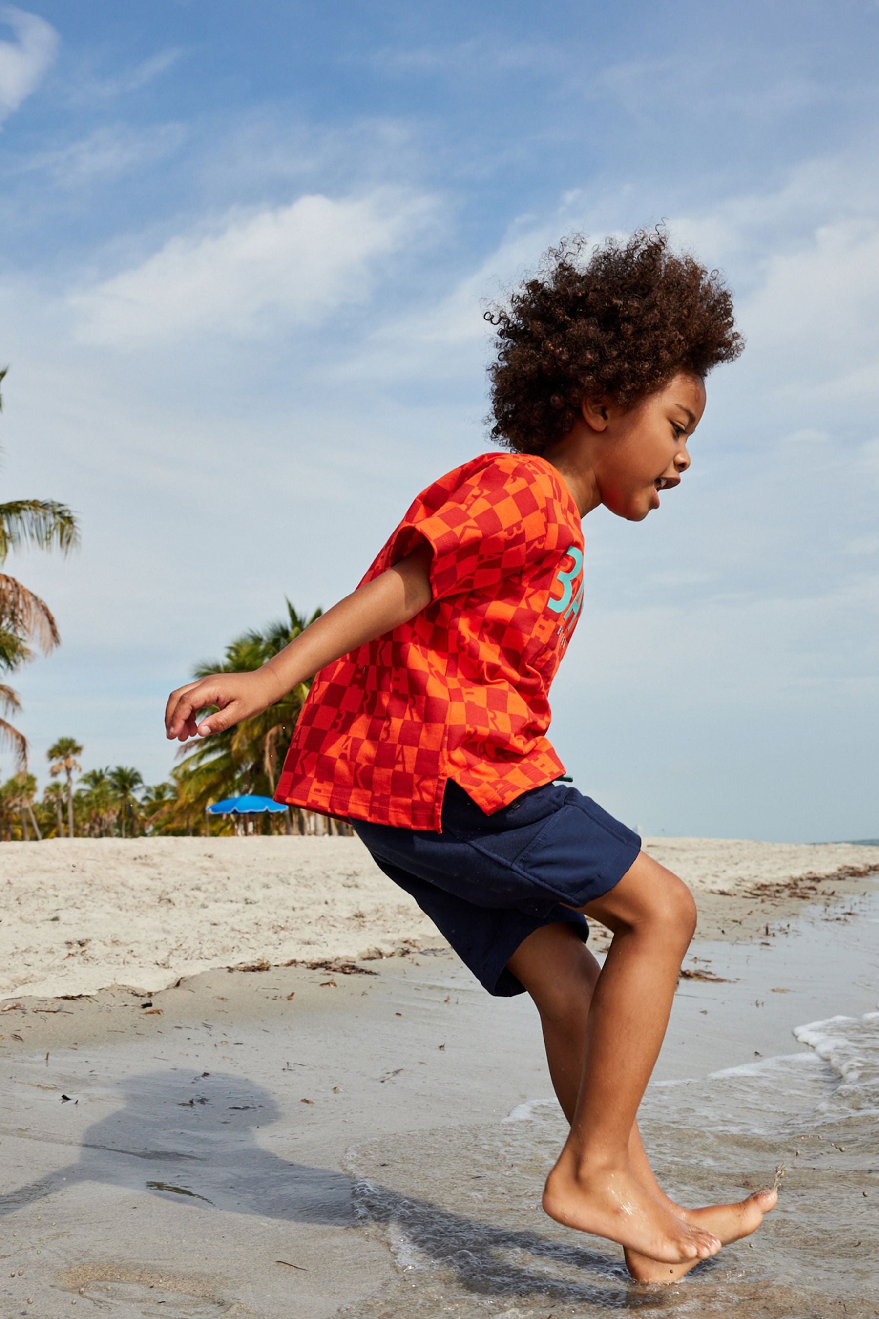 Baker by Ted Baker Boys Red Geo T-Shirt