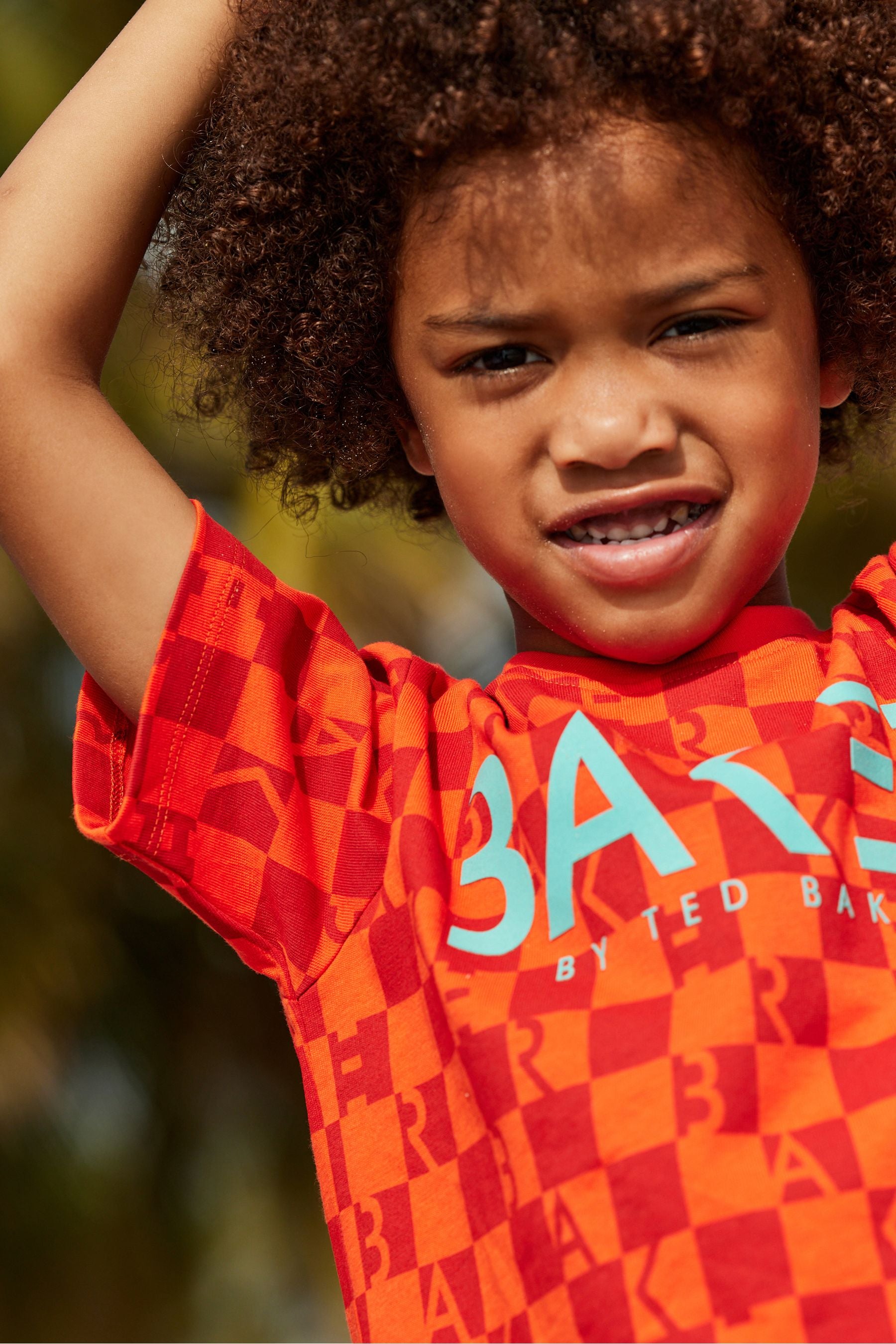 Baker by Ted Baker Boys Red Geo T-Shirt